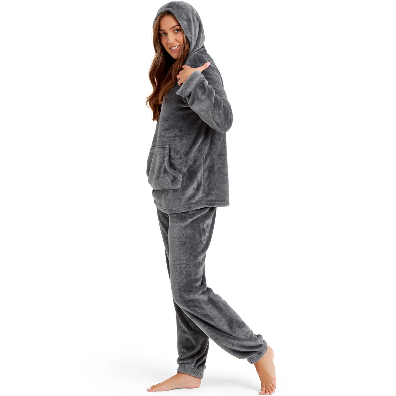 Snuggaroo Womens Soft Fleece Hooded Loungewear Set - Image 6