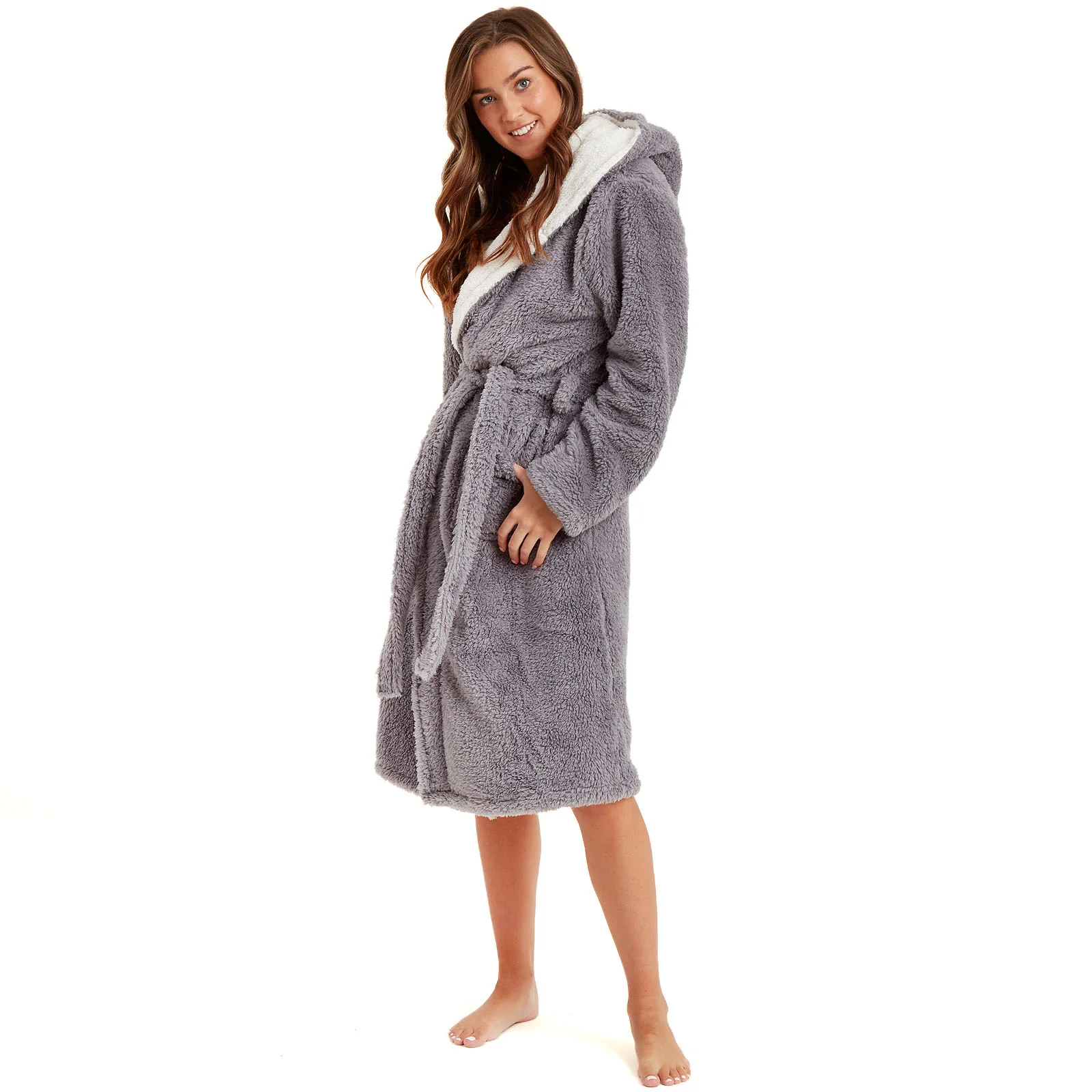 Snuggaroo Womens Soft Hooded Dressing Gown - Image 24