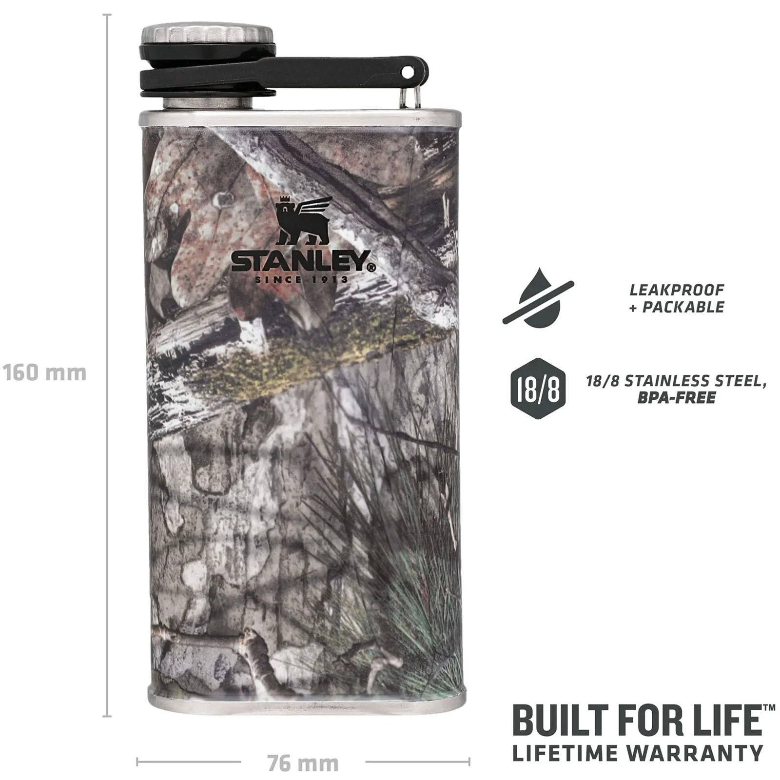 Stanley 0.23L Classic Easy Fill Wide Mouth Travel Hip Flask - Image 8