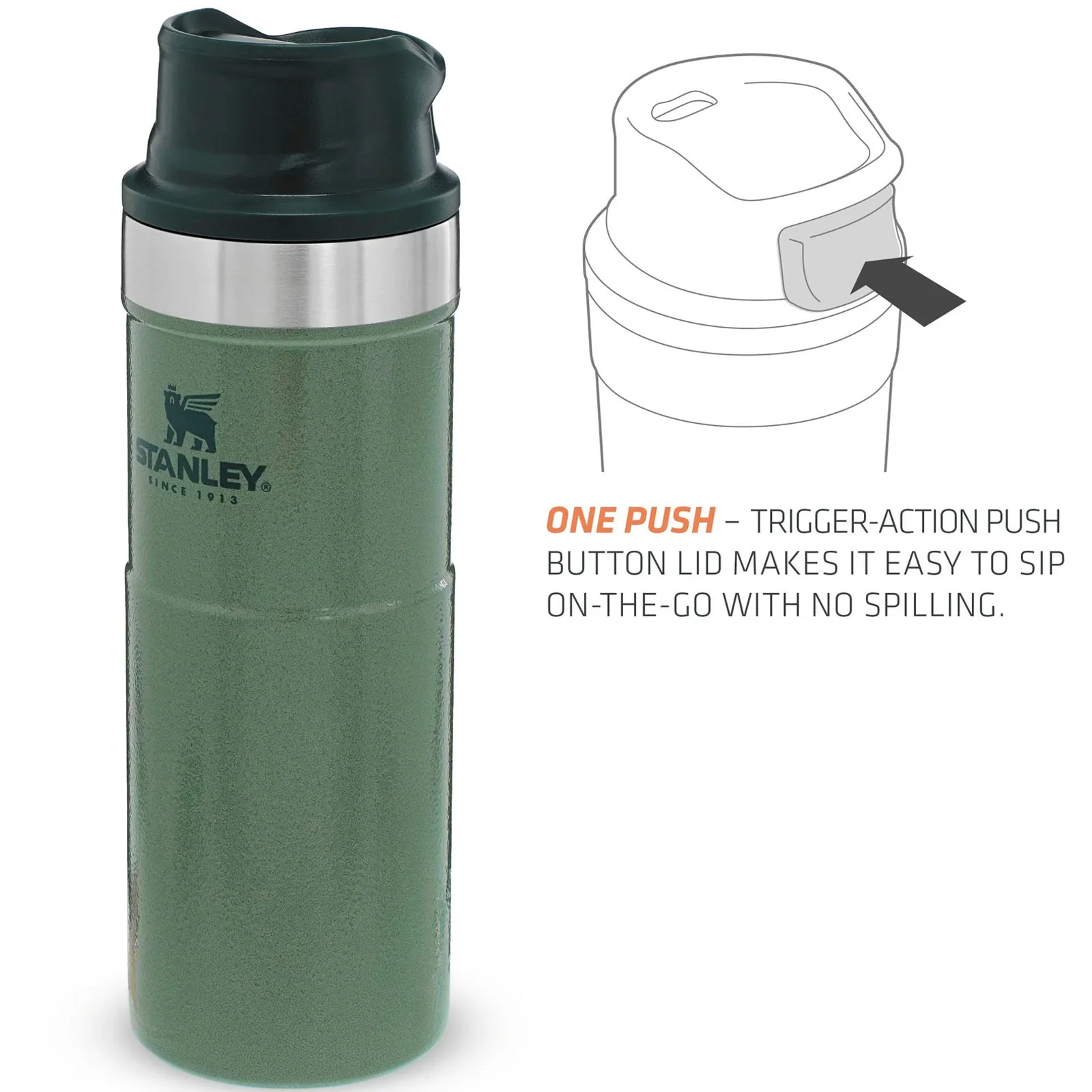 Stanley The Vintage Loom Trigger-Action 0.47L Thermal Travel Mug - Image 25