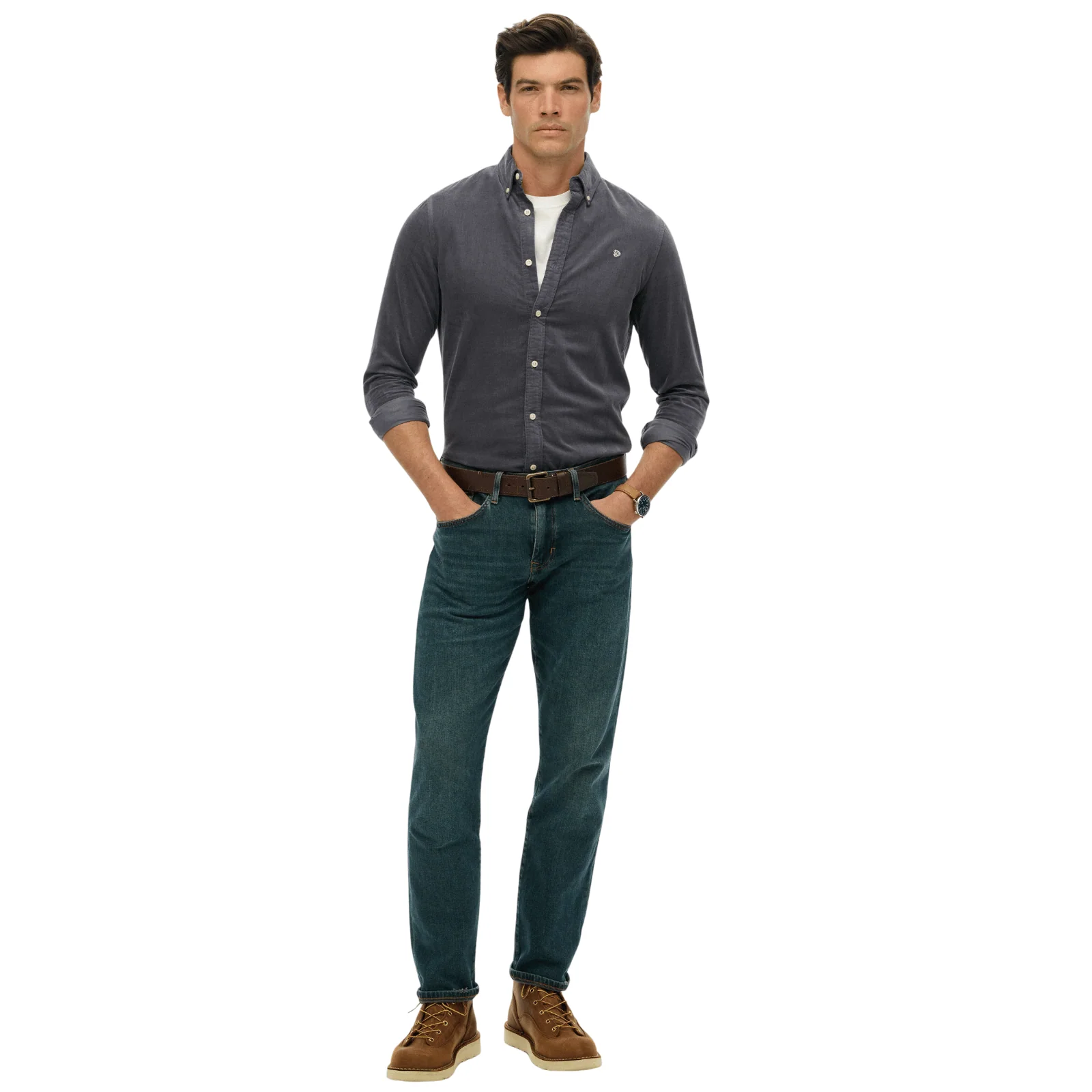 Superdry Mens Classic Needle Cordaroy Long Sleeve Shirt - Image 16