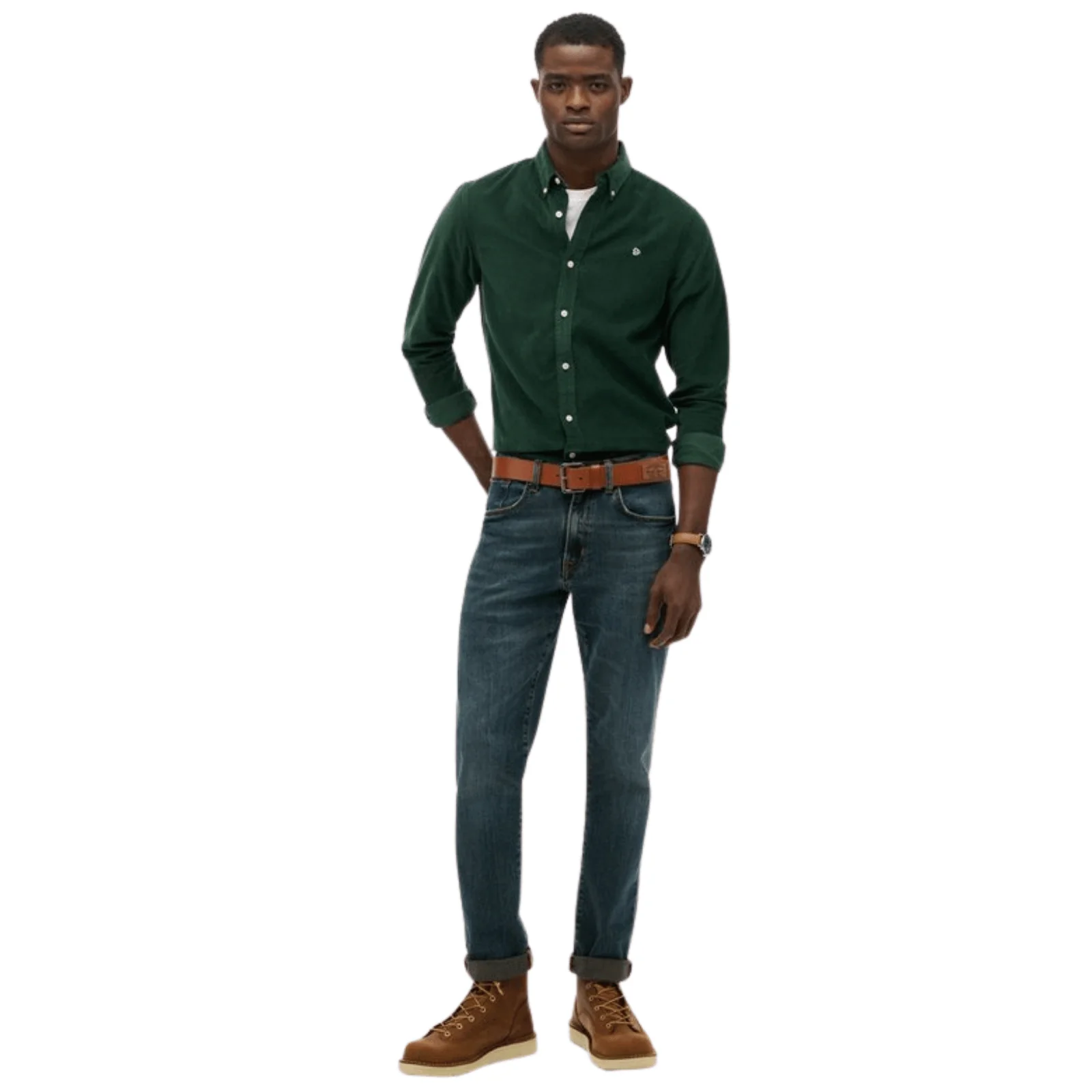 Superdry Mens Classic Needle Cordaroy Long Sleeve Shirt - Image 8