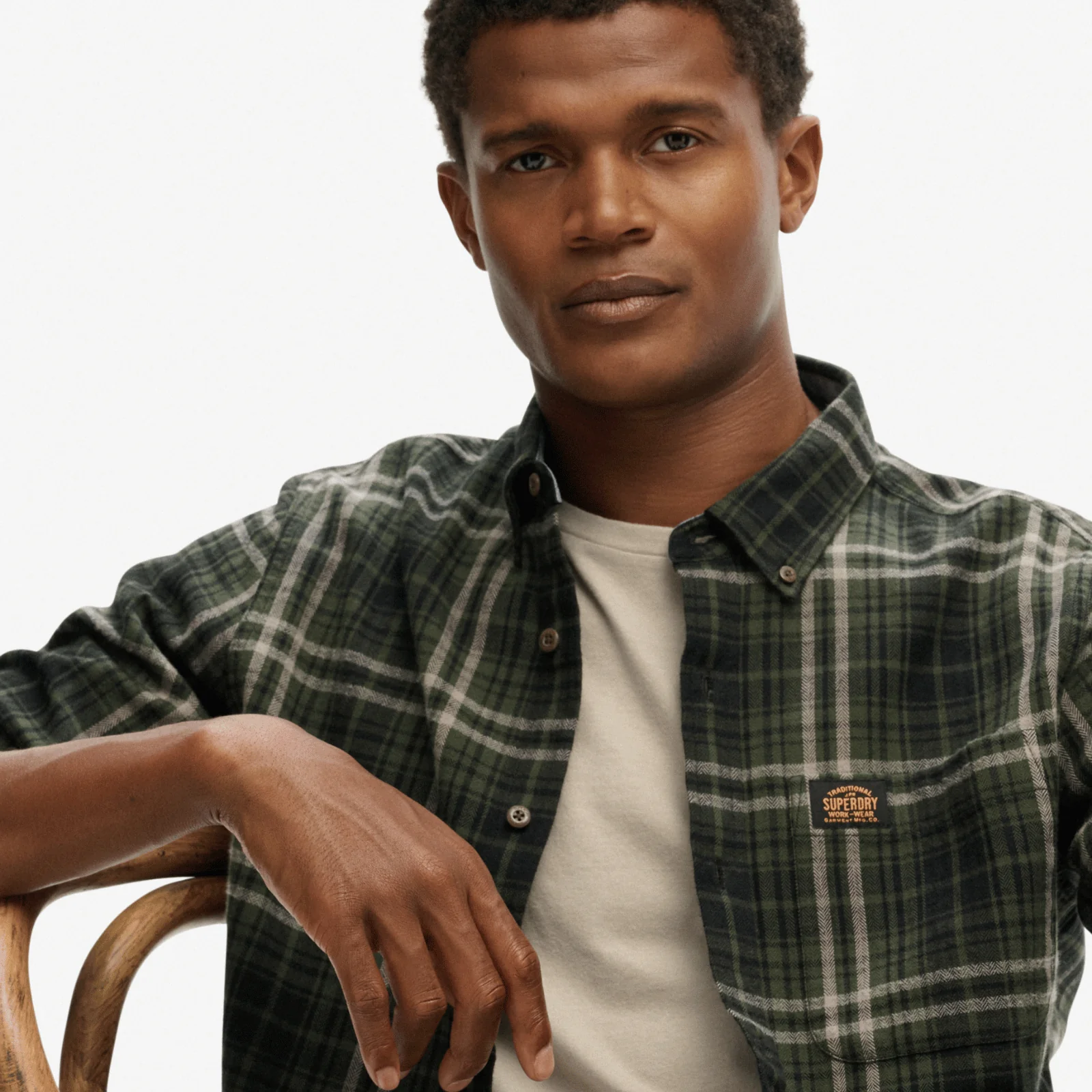 Superdry Mens Lumberjack Long Sleeve Shirt - Image 4