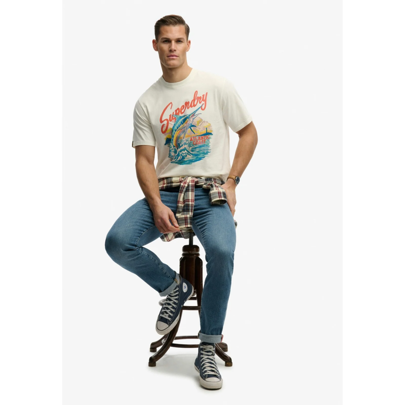 Superdry Mens Maritime Short Sleeve T-Shirt - Image 4