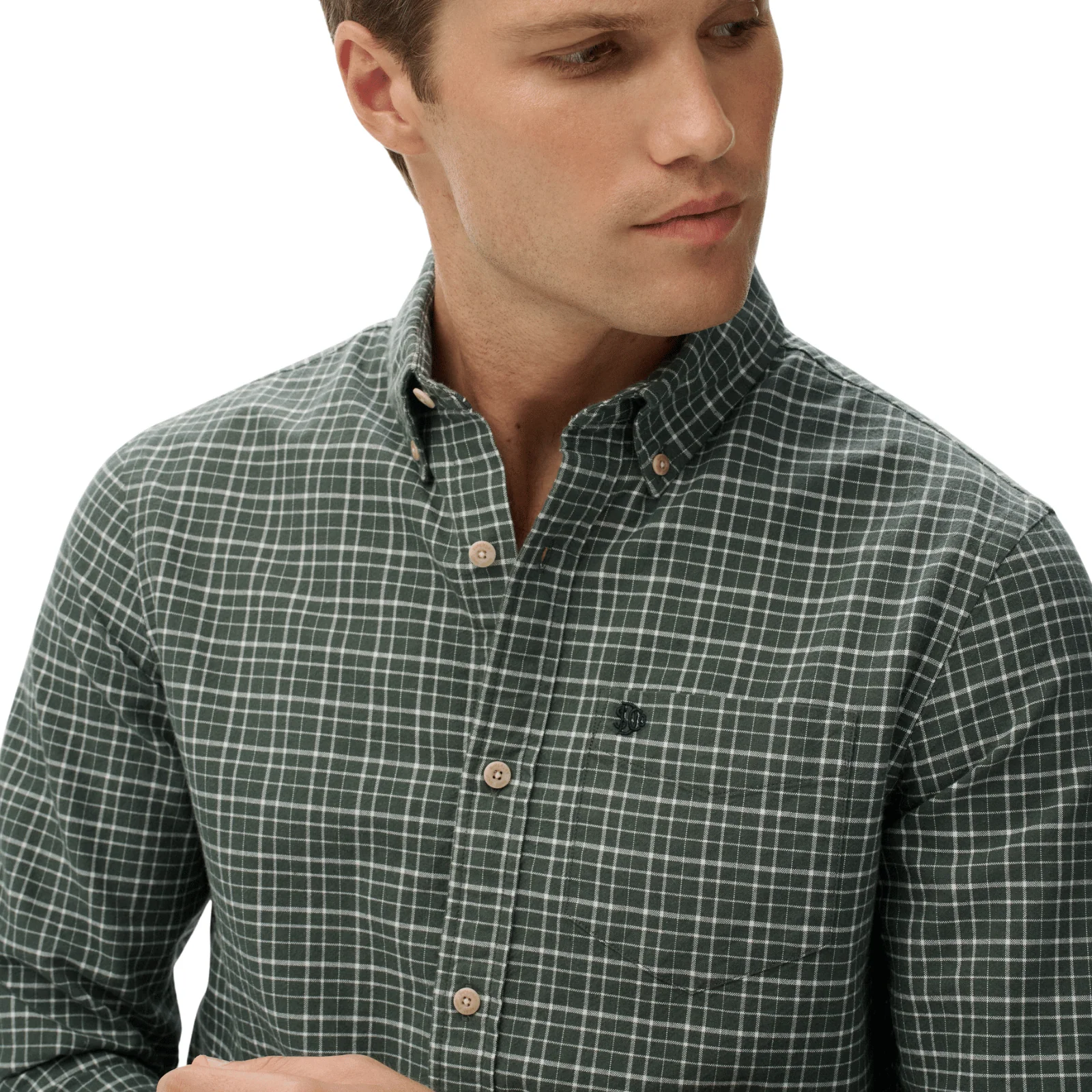 Superdry Mens Premium Check Oxford Long Sleeve Shirt - Image 4