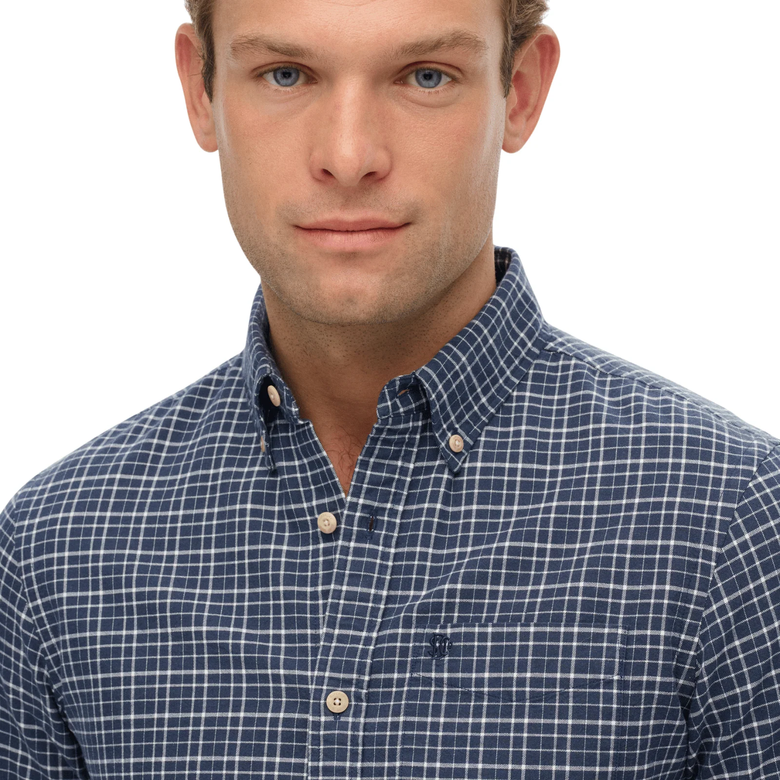 Superdry Mens Premium Check Oxford Long Sleeve Shirt - Image 5