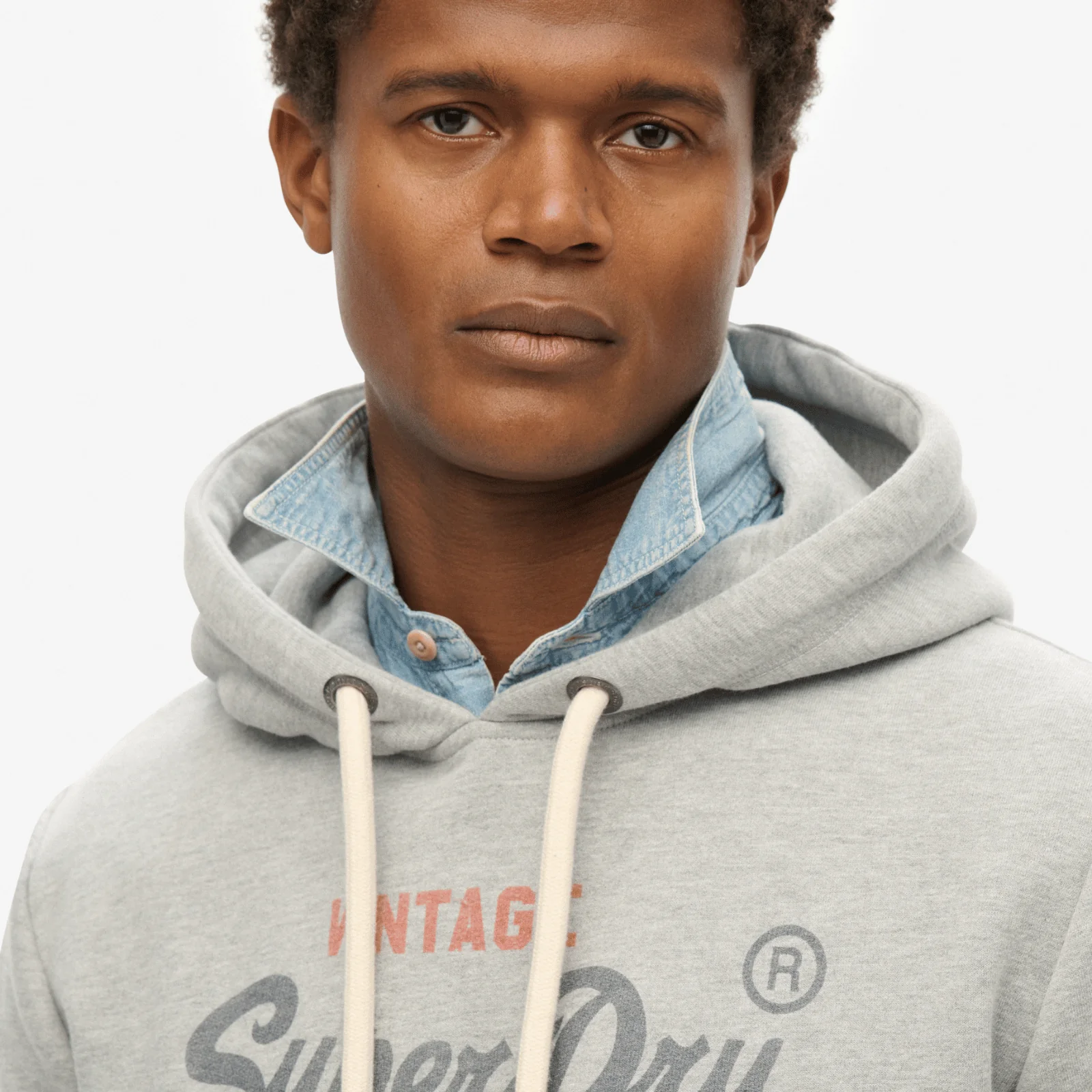 Superdry Mens Vintage Logo Heritage Relaxed Hoodie - Image 5