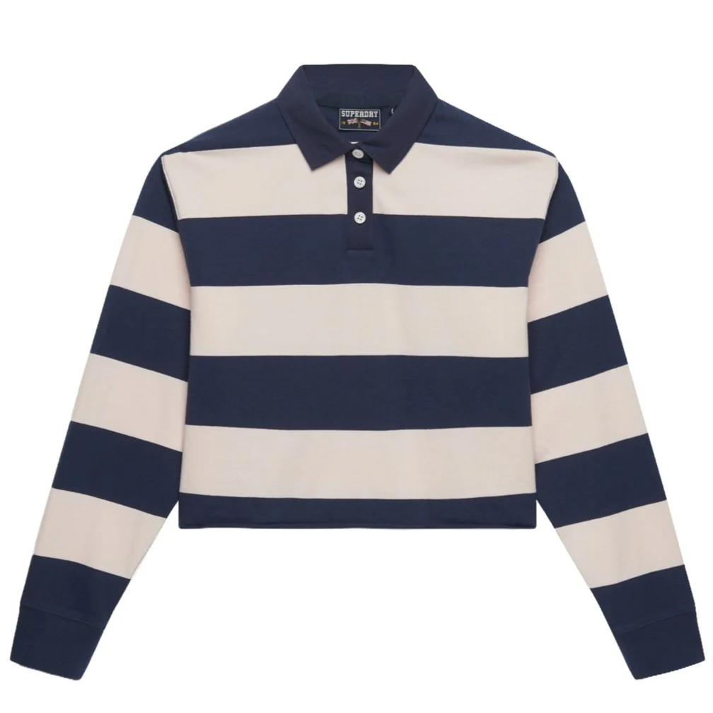 Superdry Womens Athletic Essentials Long Sleeve Polo Shirt - Image 16