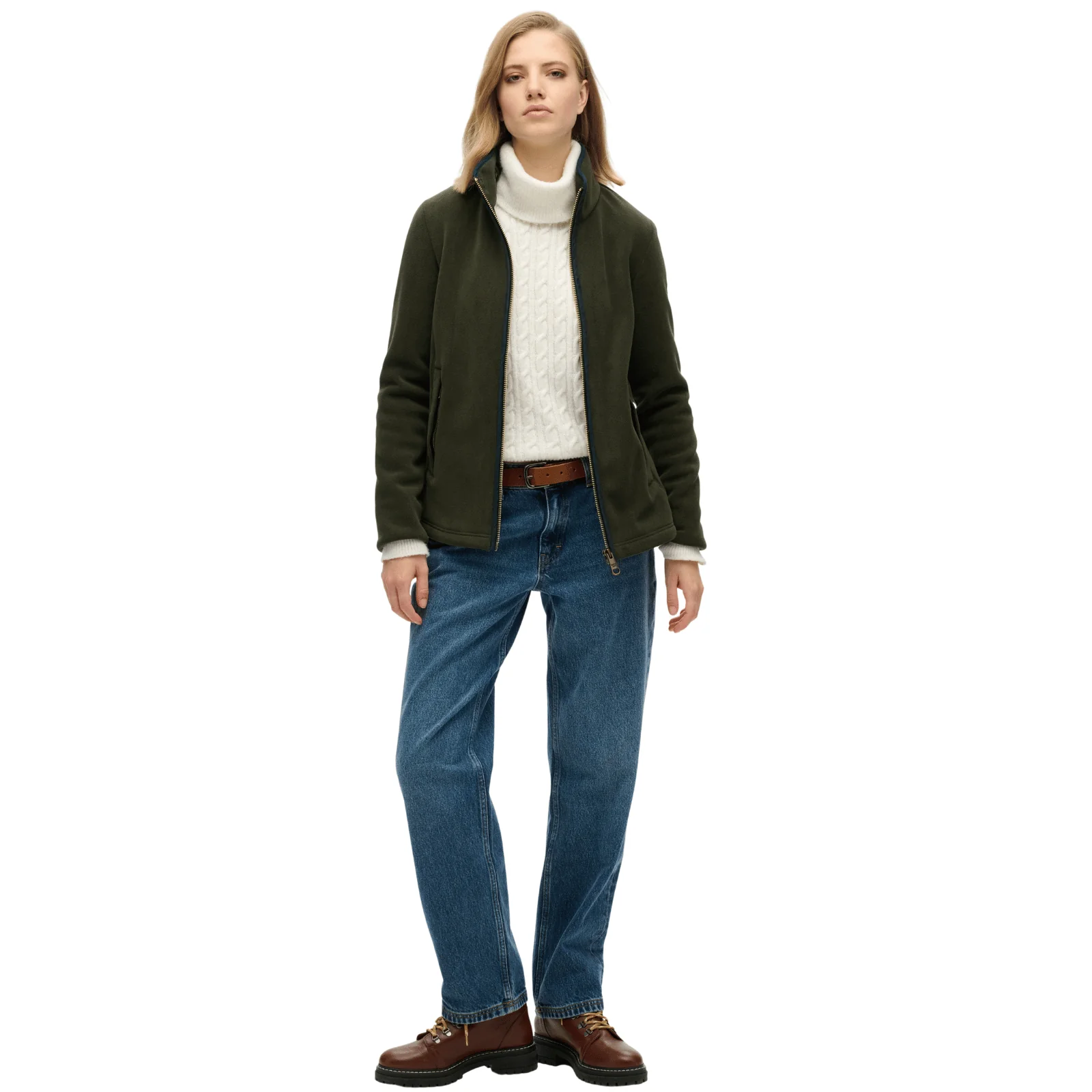 Superdry Womens Estate Full Zip Fleece - Image 4