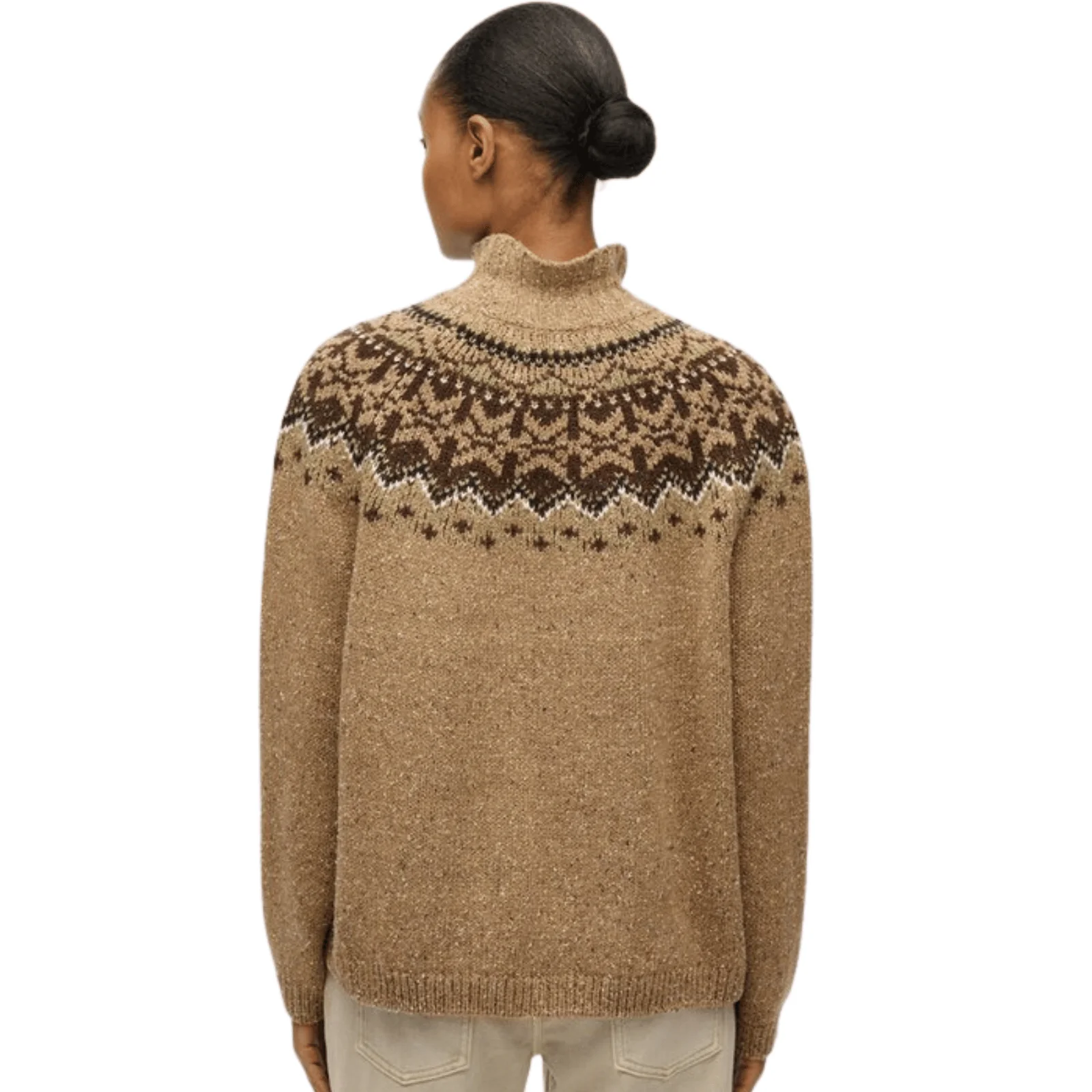 Superdry Womens Fairisle High Neck Knitwear Jumper - Image 8