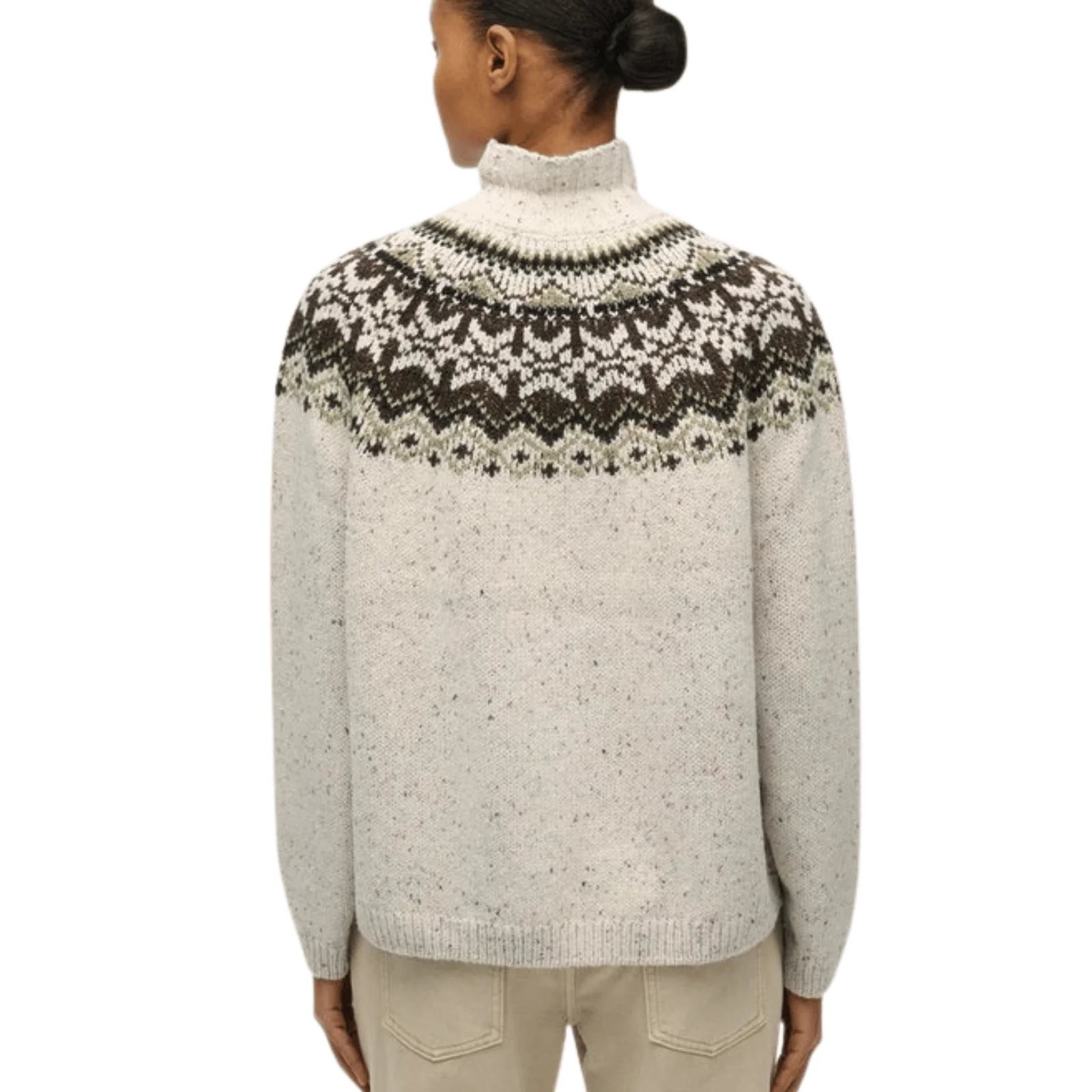 Superdry Womens Fairisle High Neck Knitwear Jumper - Image 9