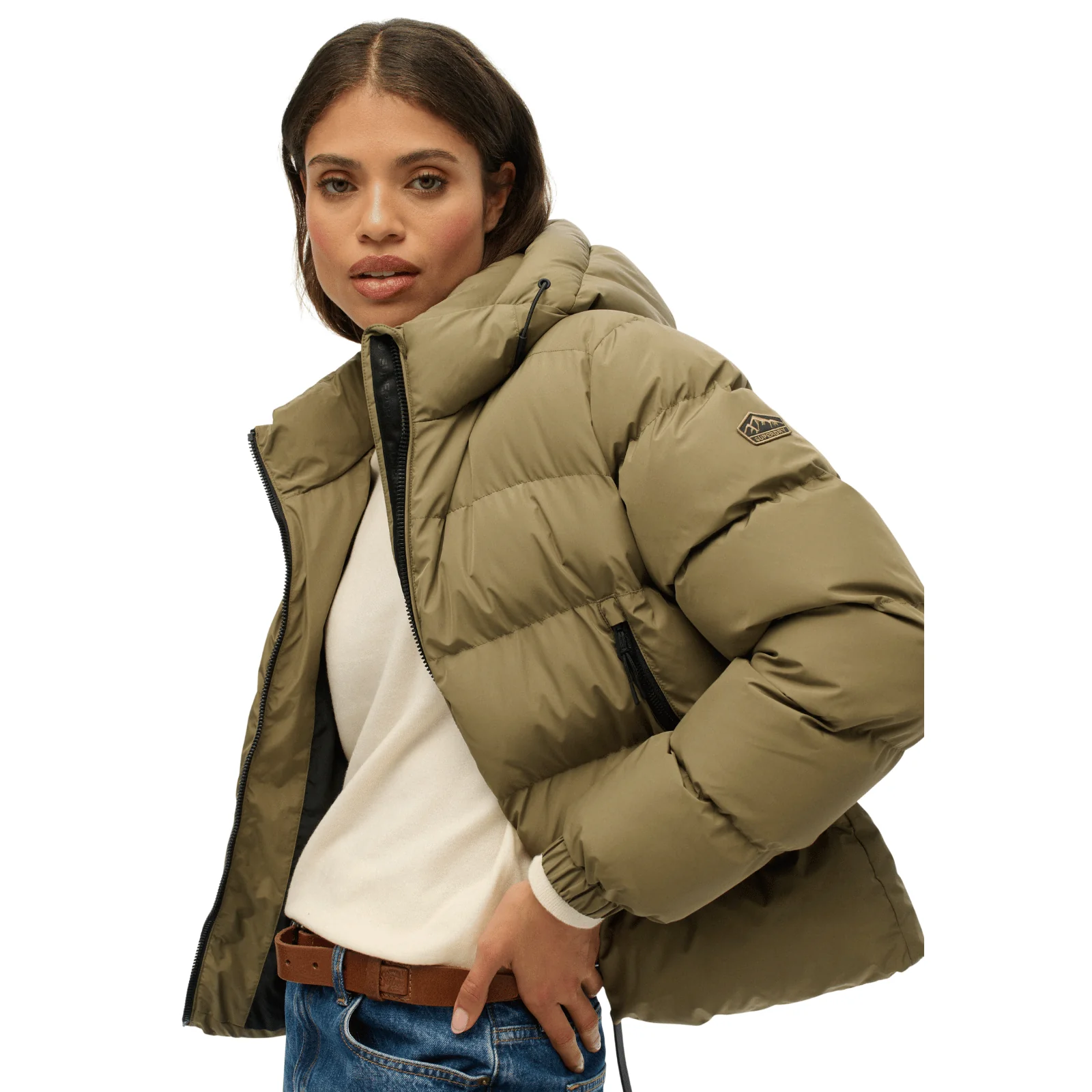 Superdry Womens Hooded Sports Padded Jacket - Image 5