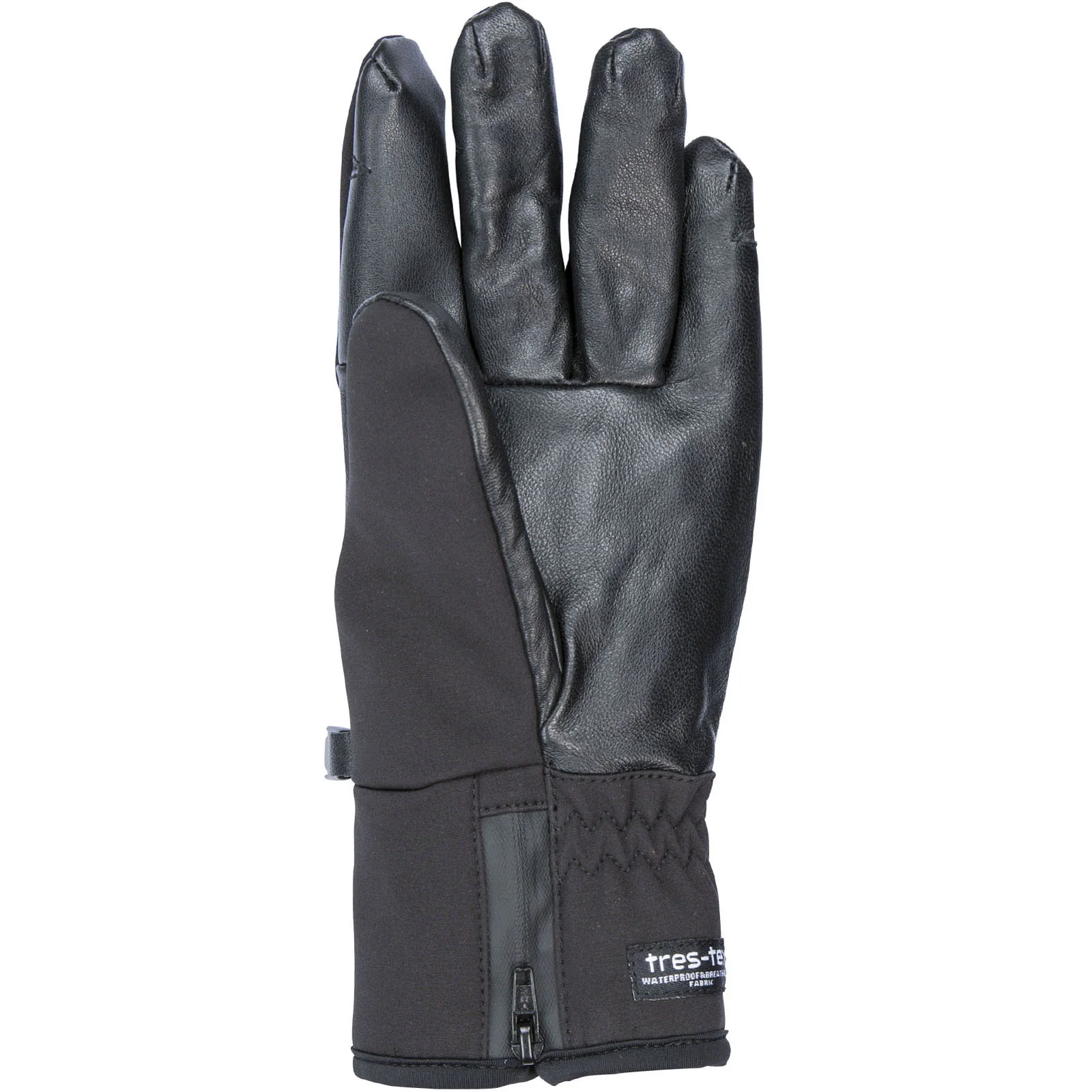 Trespass Adults Alpini Waterproof Ski Skiing Gloves - Black - Image 3