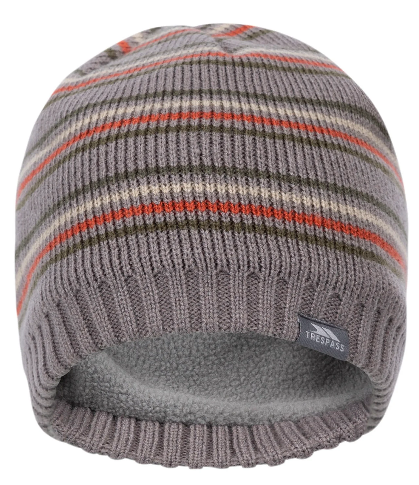 Trespass Adults Ray Fleece Lined Striped Beanie Hat - Image 7