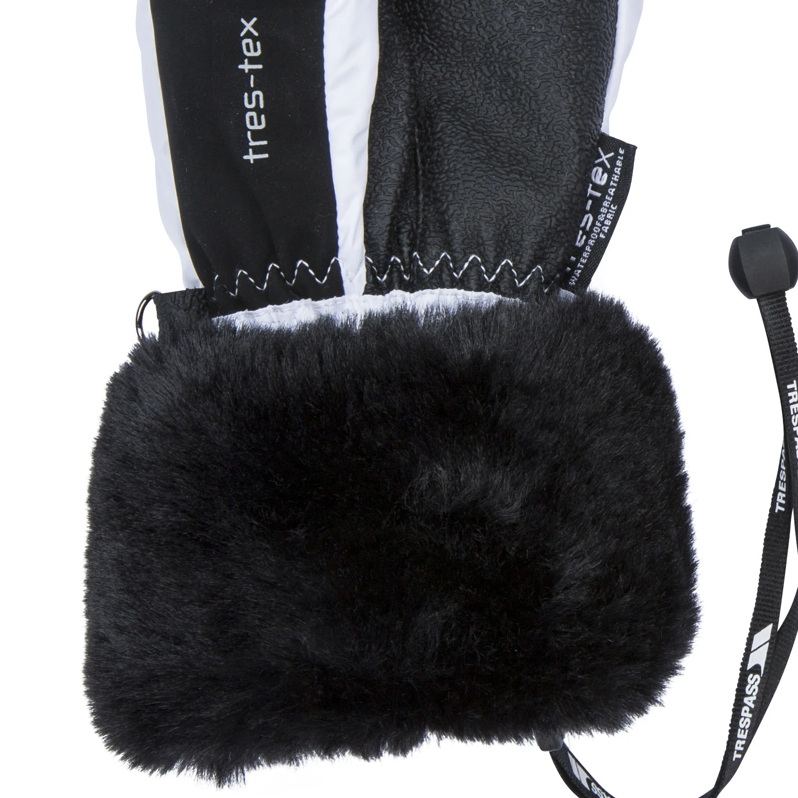 Trespass Adults Waterproof Faux Fur Gloves - Image 5