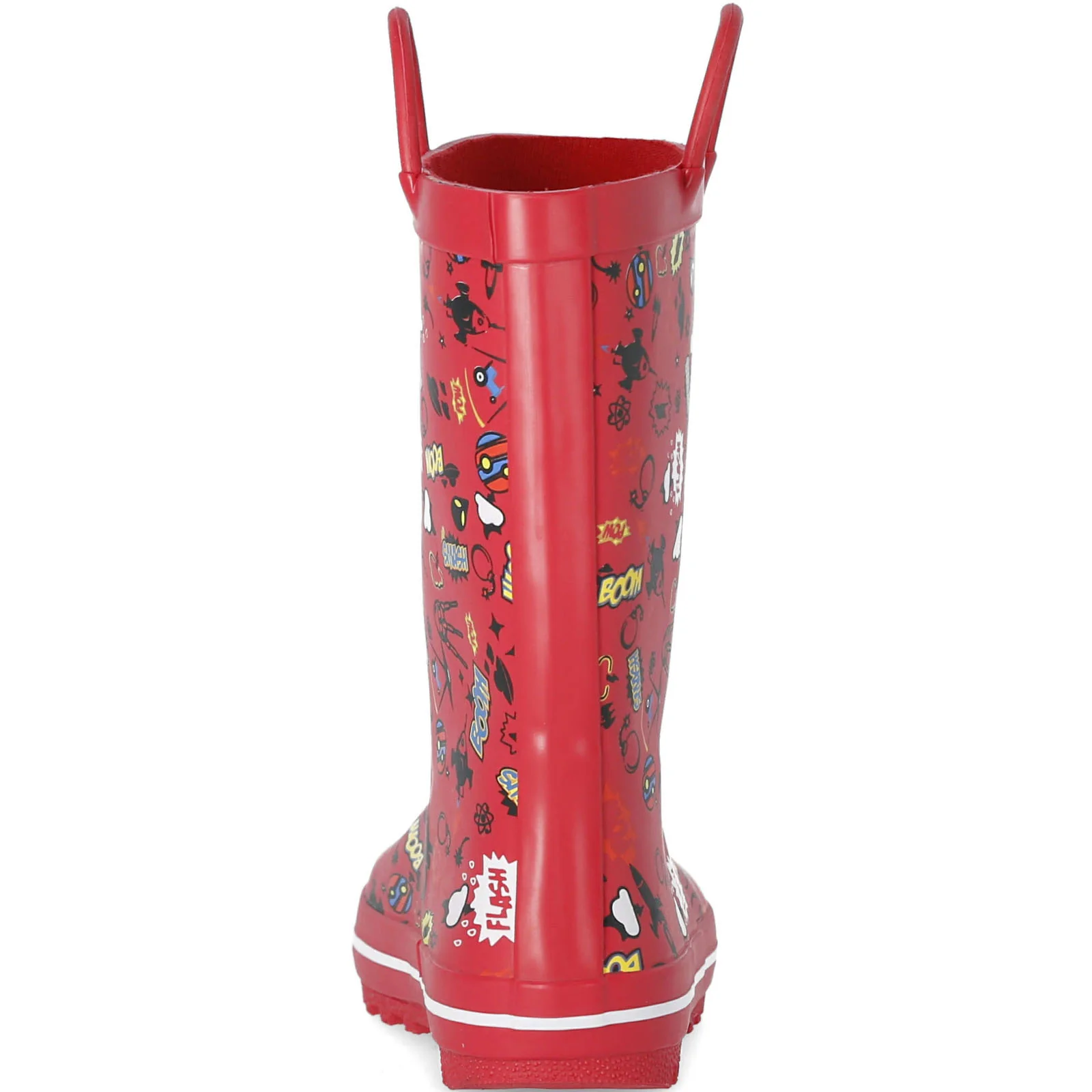 Trespass Kids Apolloton Waterproof Pull-Handle Wellies - Red - Image 5