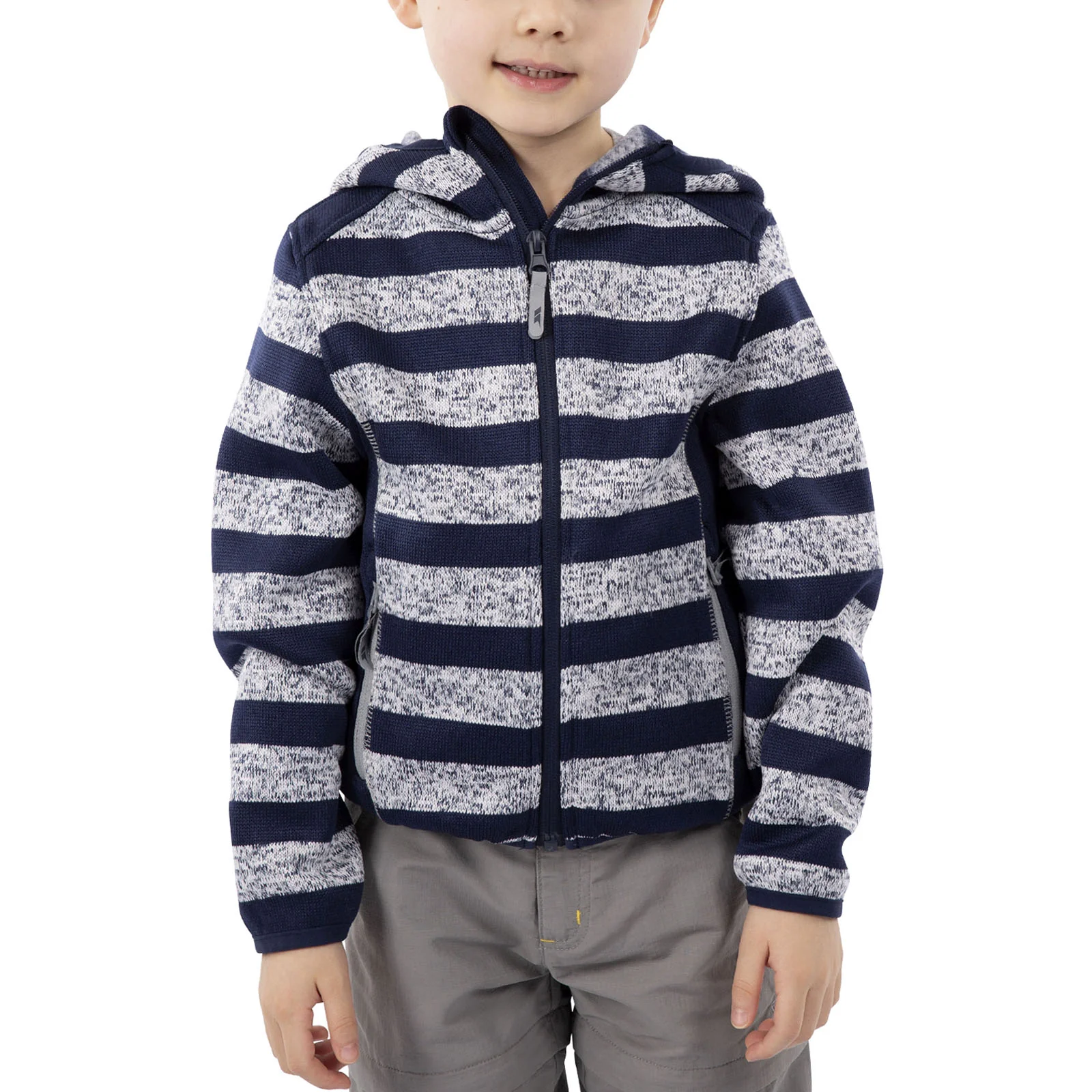 Trespass Kids Conjure AT200 Full Zip Striped Fleece - Image 2