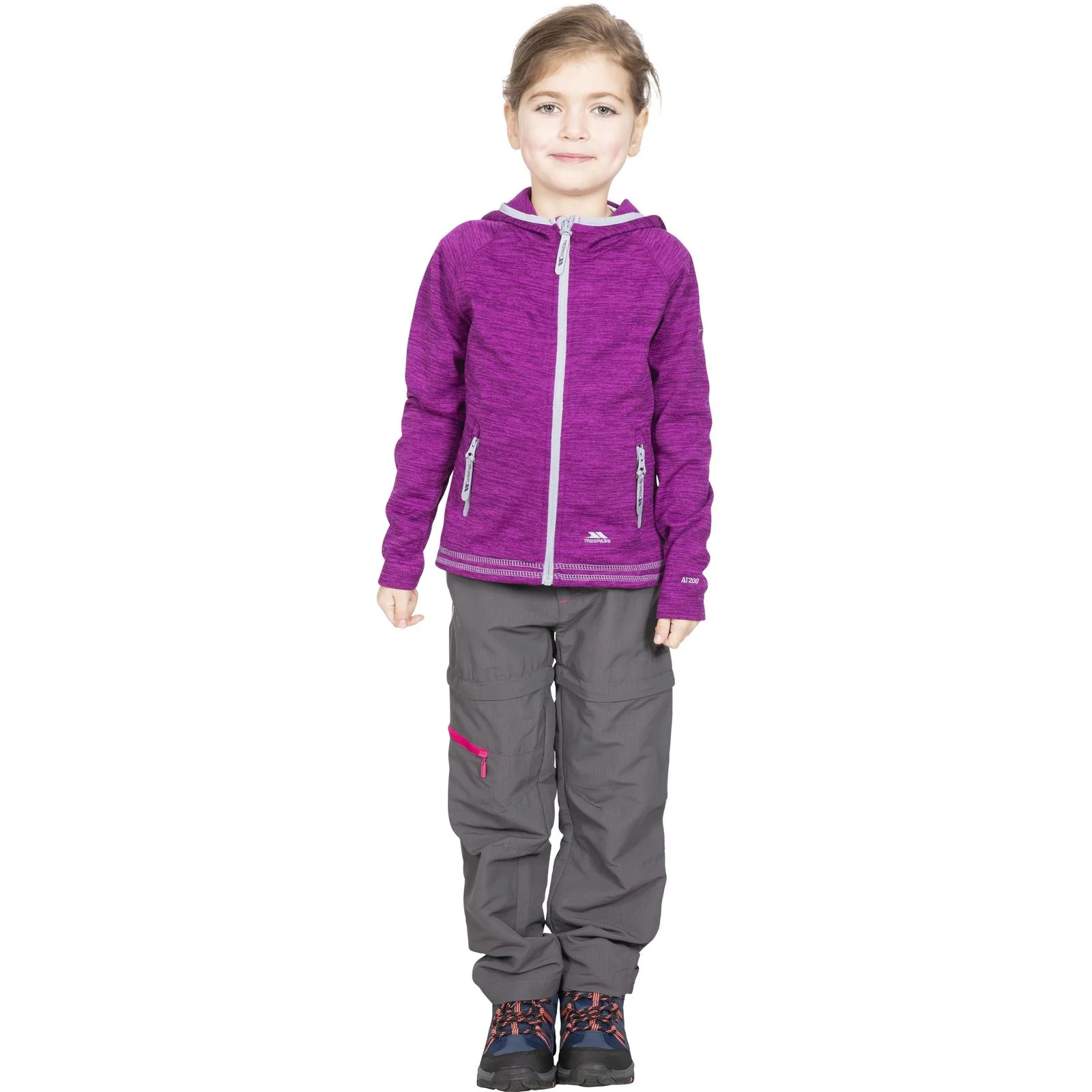 Trespass Kids Goodness Full Zip Hooded Fleece Jacket - Image 13
