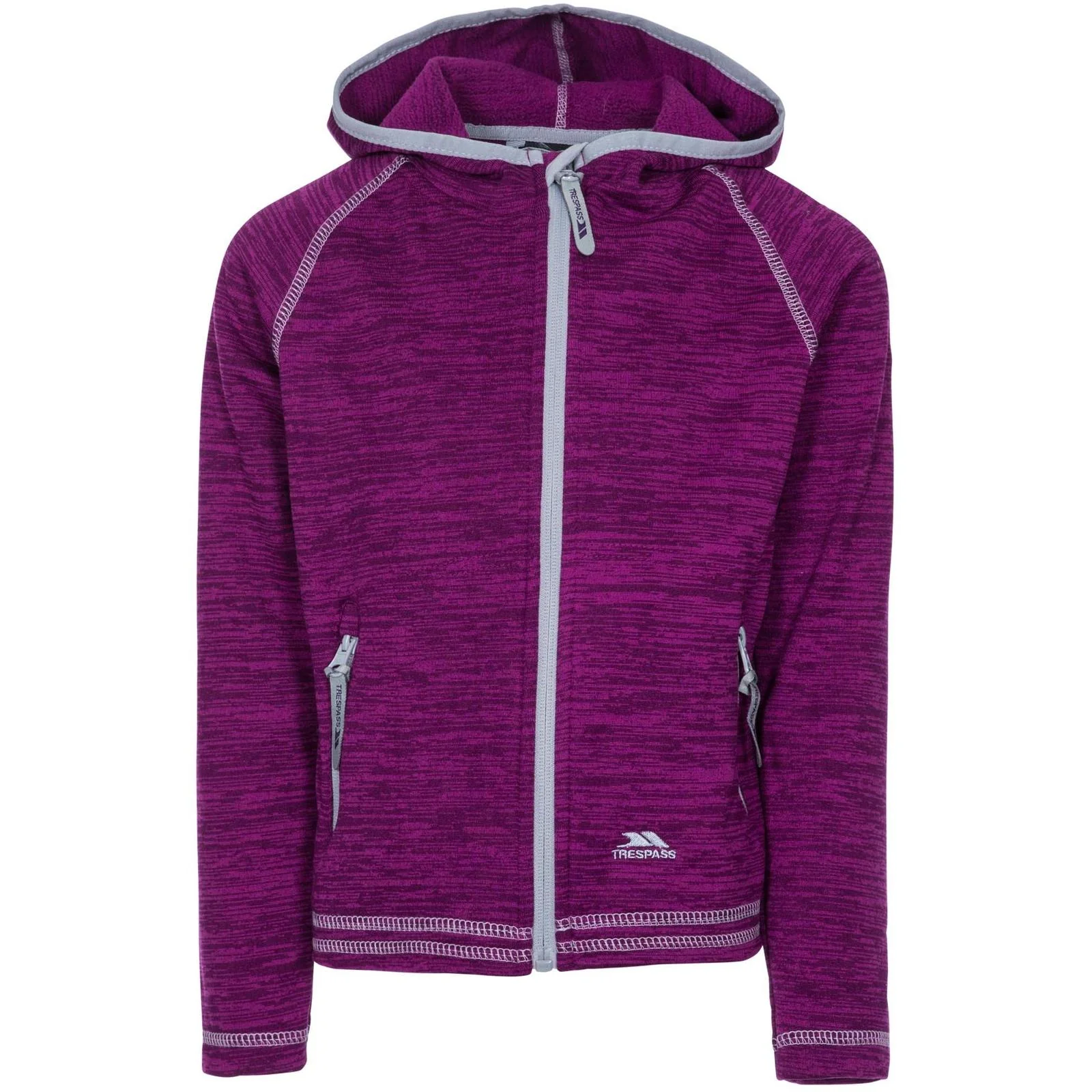 Trespass Kids Goodness Full Zip Hooded Fleece Jacket - Image 6