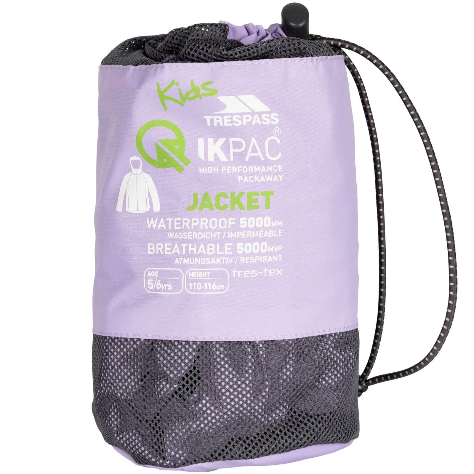 Trespass Kids Qikpac Waterproof Packaway Jacket - Image 26
