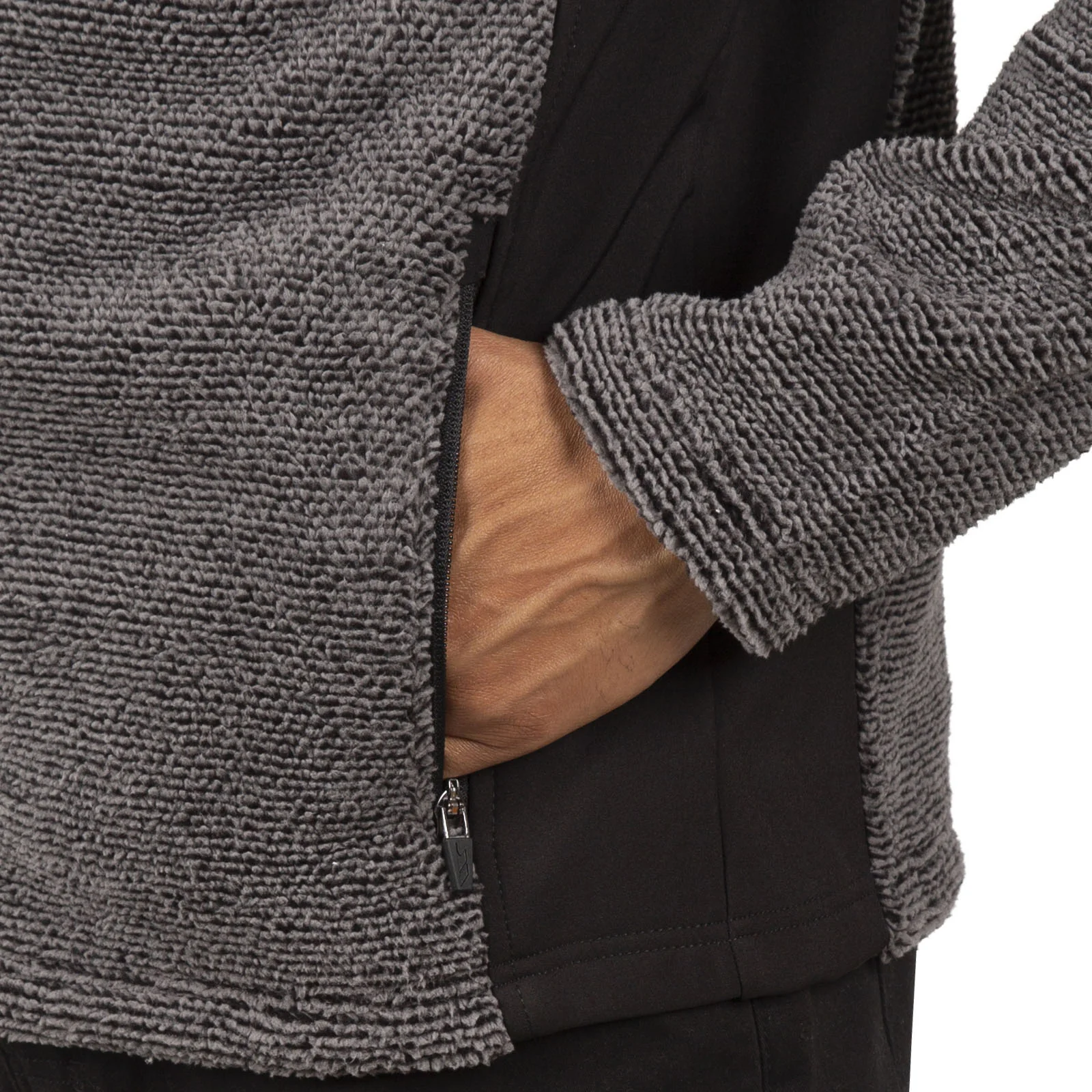 Trespass Mens Faratino Knitted Striped Fleece Jacket - Image 20