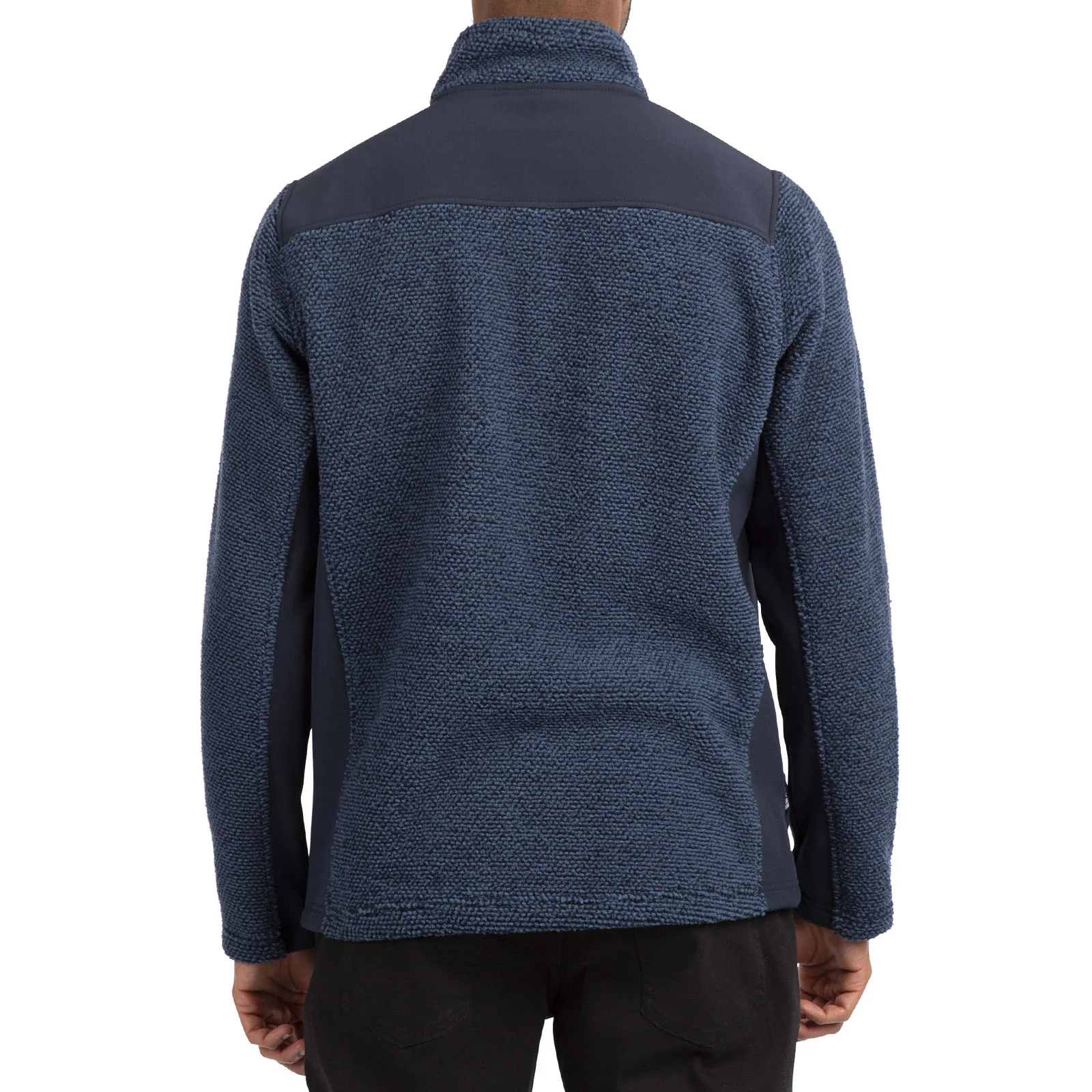 Trespass Mens Faratino Knitted Striped Fleece Jacket - Image 9