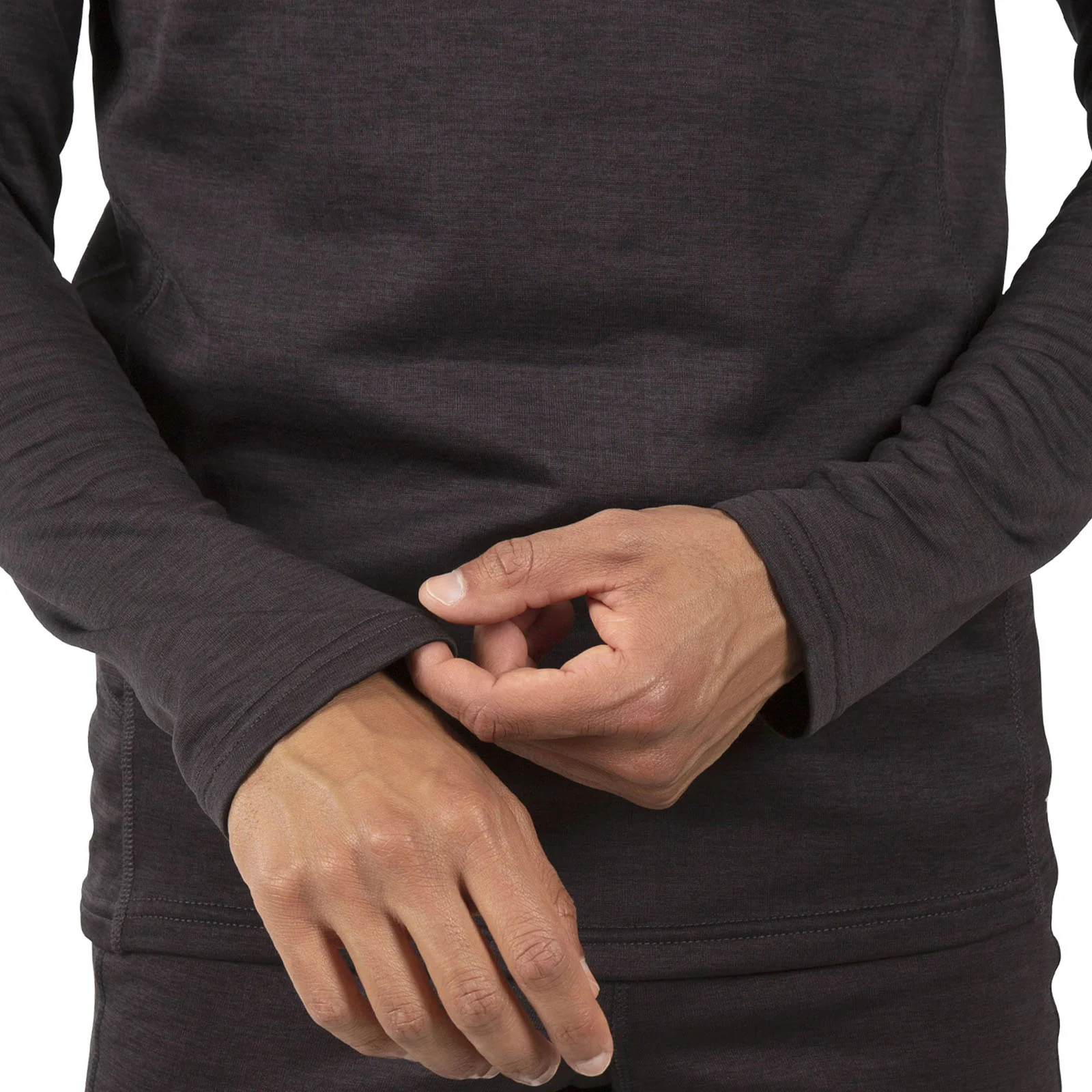 Trespass Mens Rennie Quick Drying Long Sleeve Baselayer T-Shirt - Dark Grey - Image 4