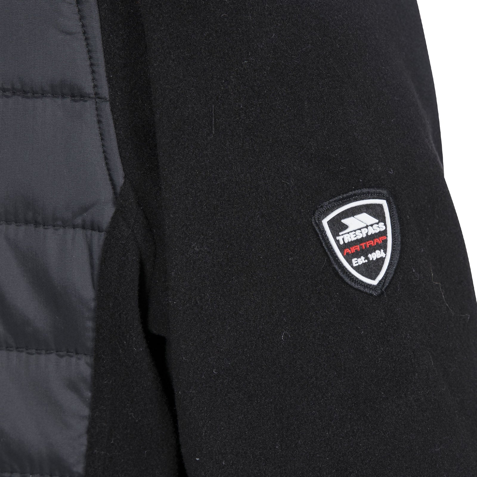 Trespass Mens Saunter Full Zip Padded Jacket - Black - Image 5