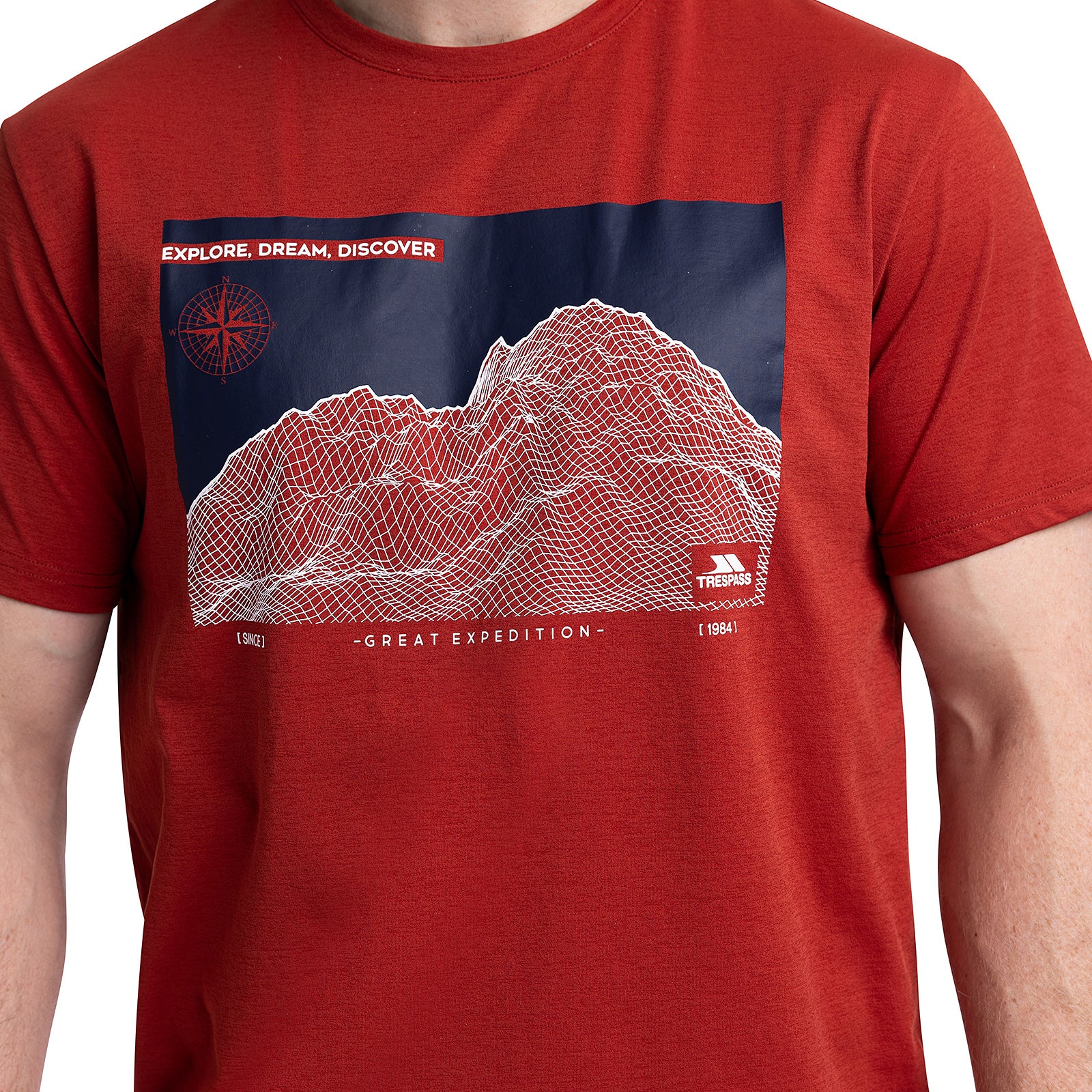Trespass Mens Sirgis Graphic Short Sleeve T-Shirt - Image 2