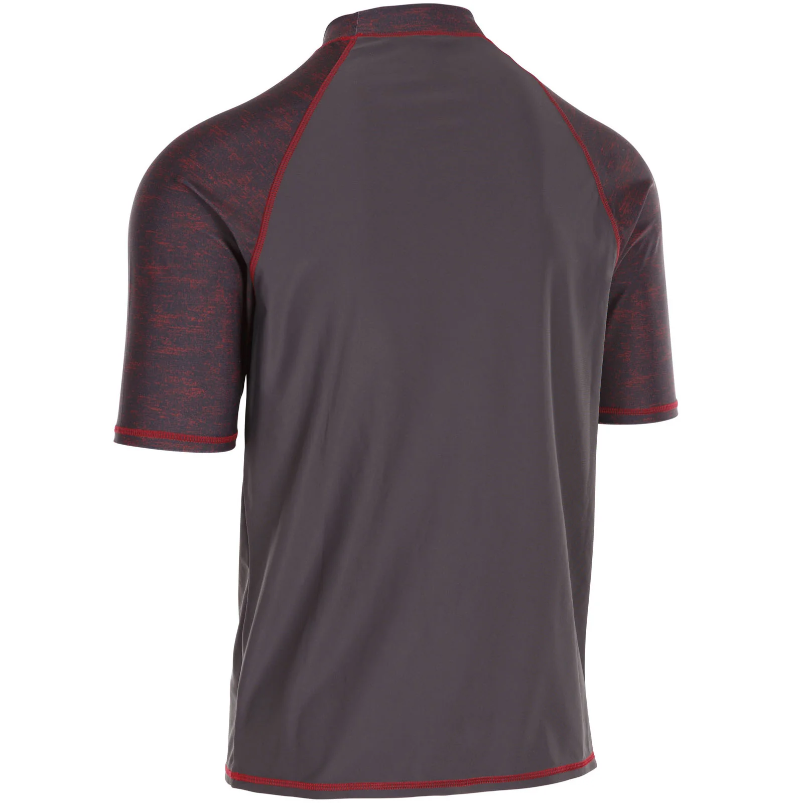 Trespass Mens Theo Short Sleeve UV Protect Rash Vest - Dark Grey - Image 2