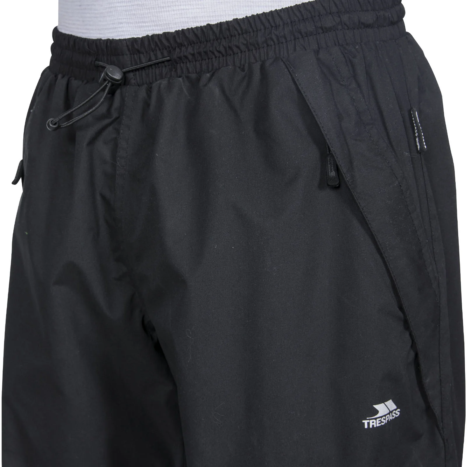 Trespass Mens Toliland Waterproof Trousers - Black - Image 3