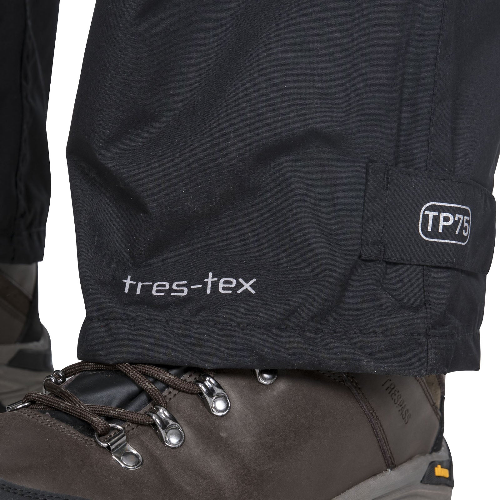 Trespass Mens Toliland Waterproof Trousers - Black - Image 4