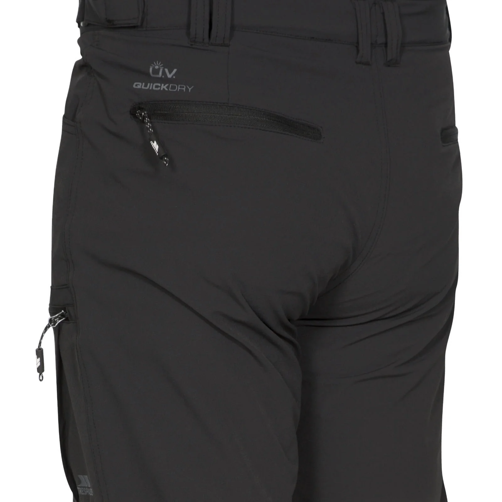 Trespass Mens Tuned Quick Dry Cargo Trousers - Black - Image 4