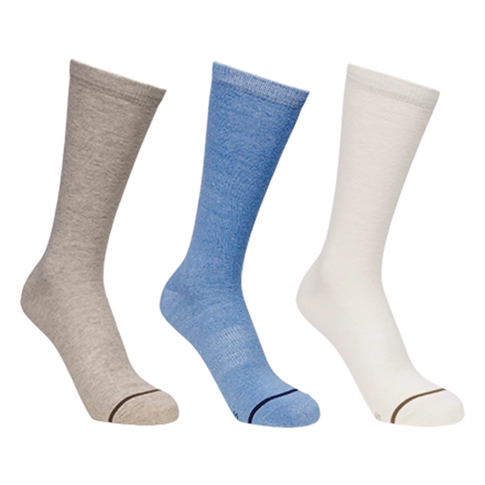 Trespass Unisex Heathan 3 Pack Crew Socks