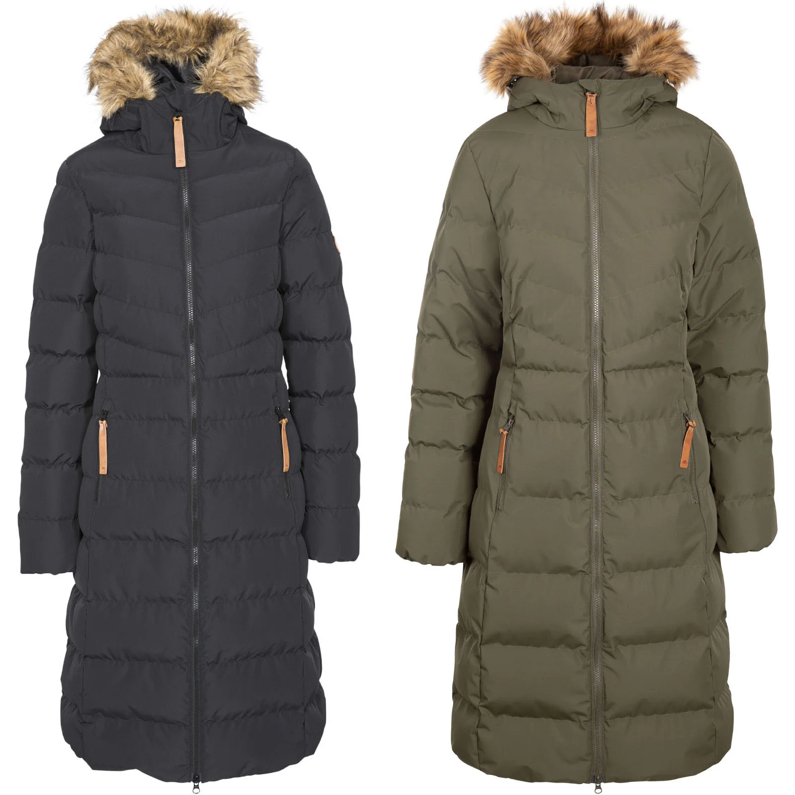 Trespass Womens Audrey Padded Waterproof Faux Fur Jacket