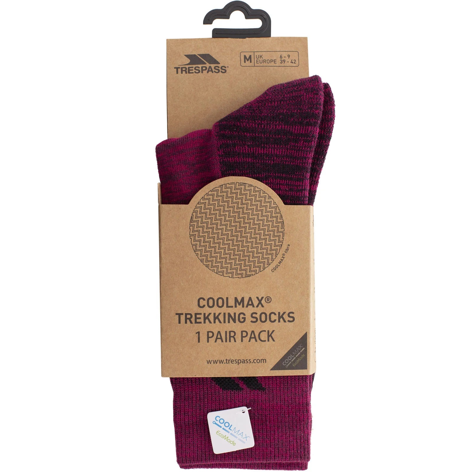 Trespass Womens ECO Leader Lightweight Walking Socks - Image 6
