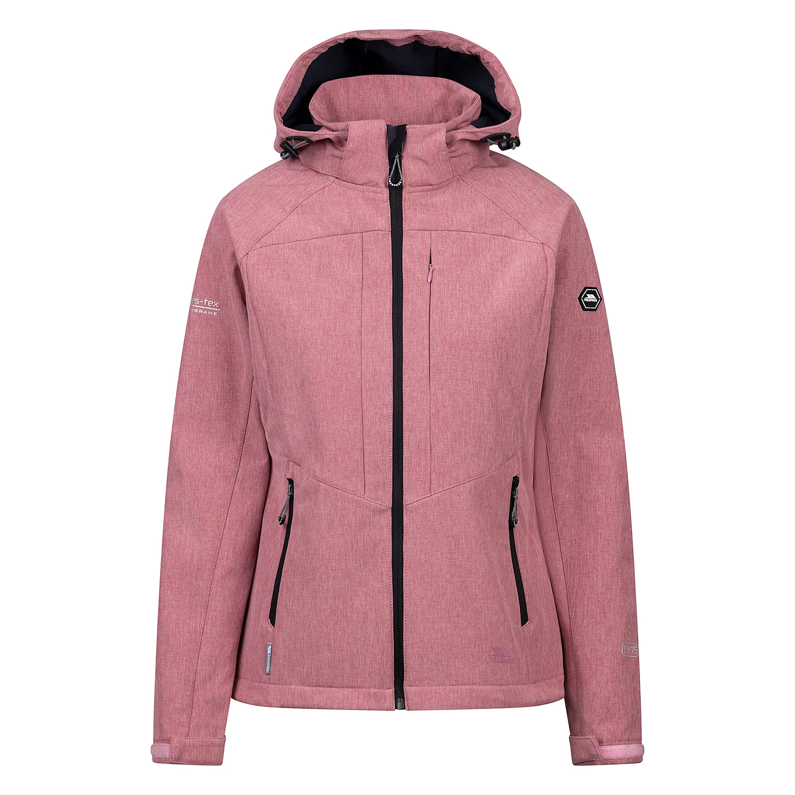 Trespass Womens Fryatt Zip off Hood Softshell Jacket - Image 12