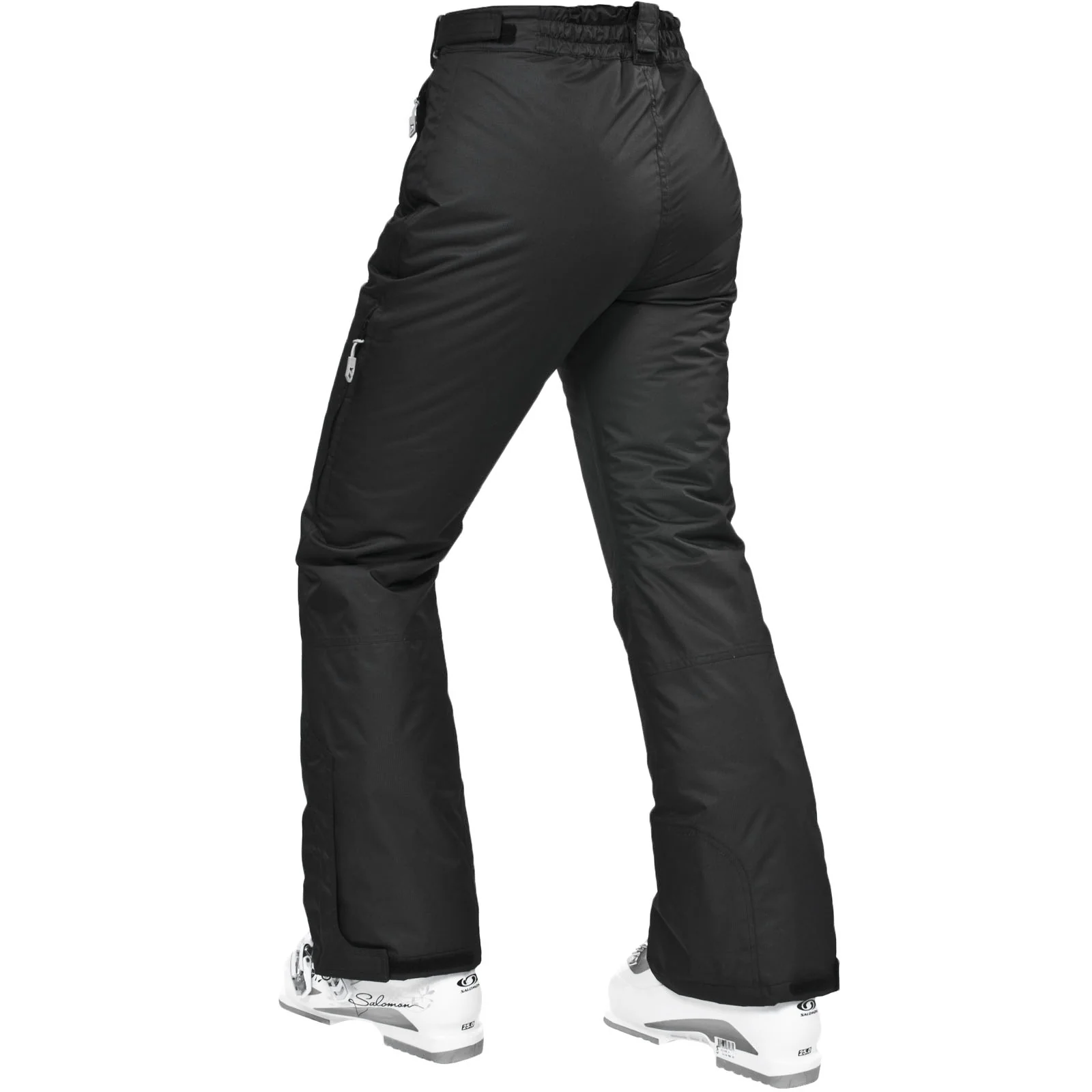 Trespass Womens Lohan Waterproof Ski Salopettes - Black - Image 2