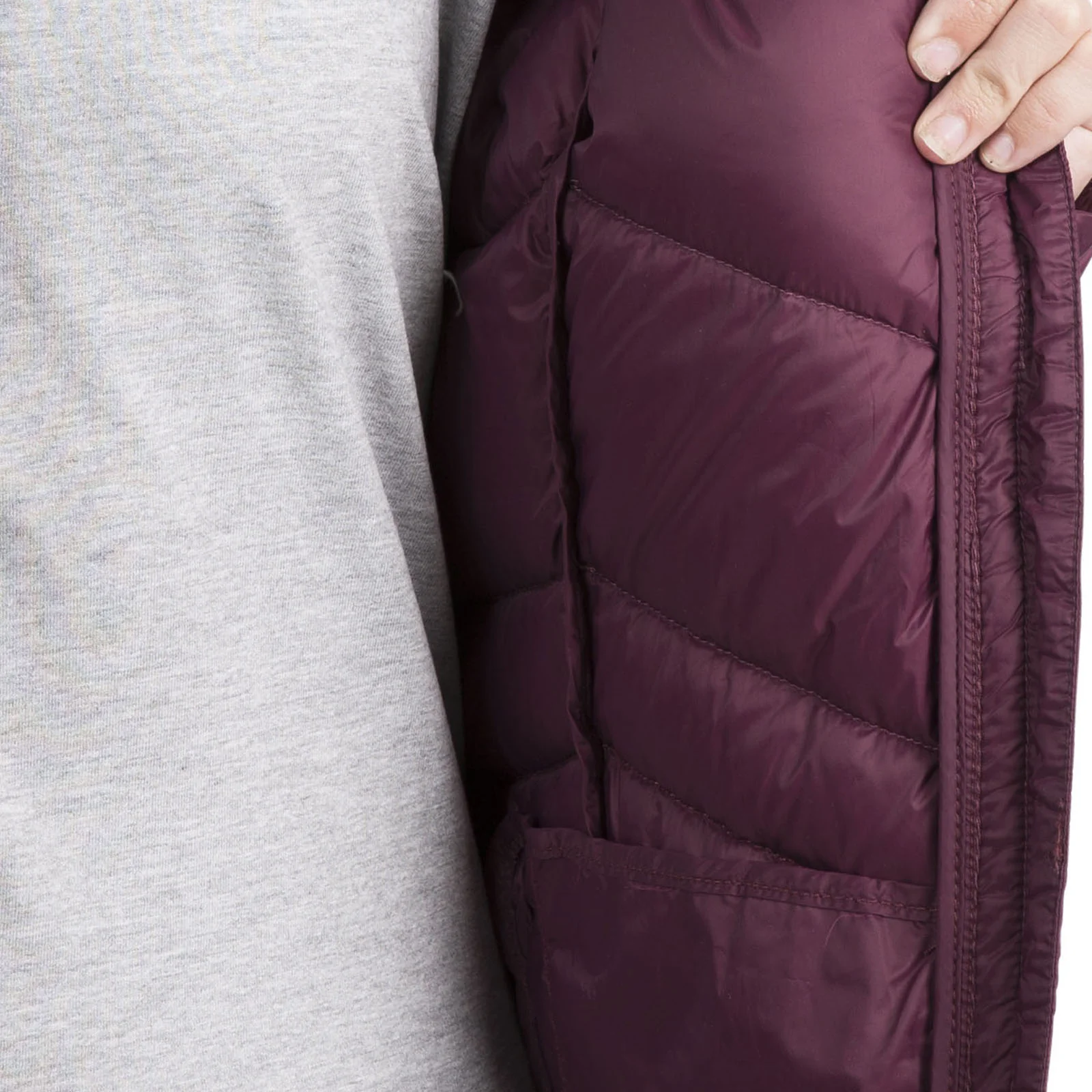 Trespass Womens Micaela Lightweight Long Down Jacket - Image 9