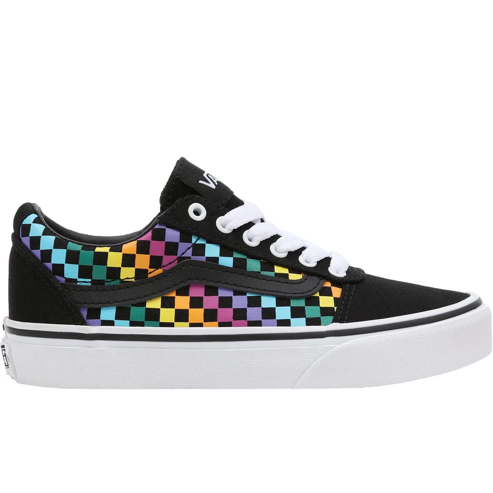 Vans Kids Ward Canvas Low Rise Trainers - Image 5