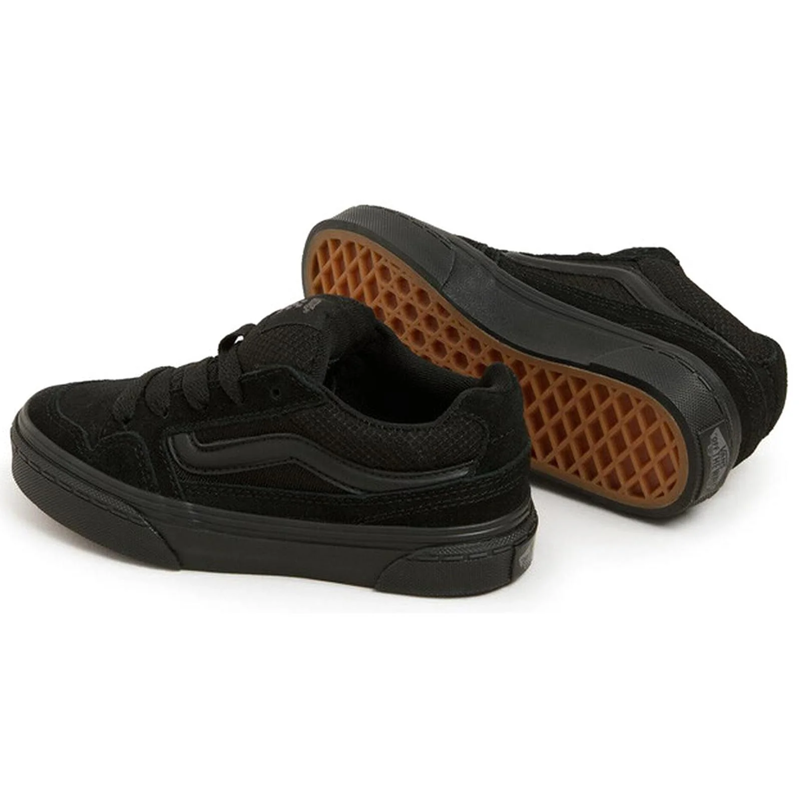 Vans Kids Caldrone Canvas Low Rise Trainers - Image 6