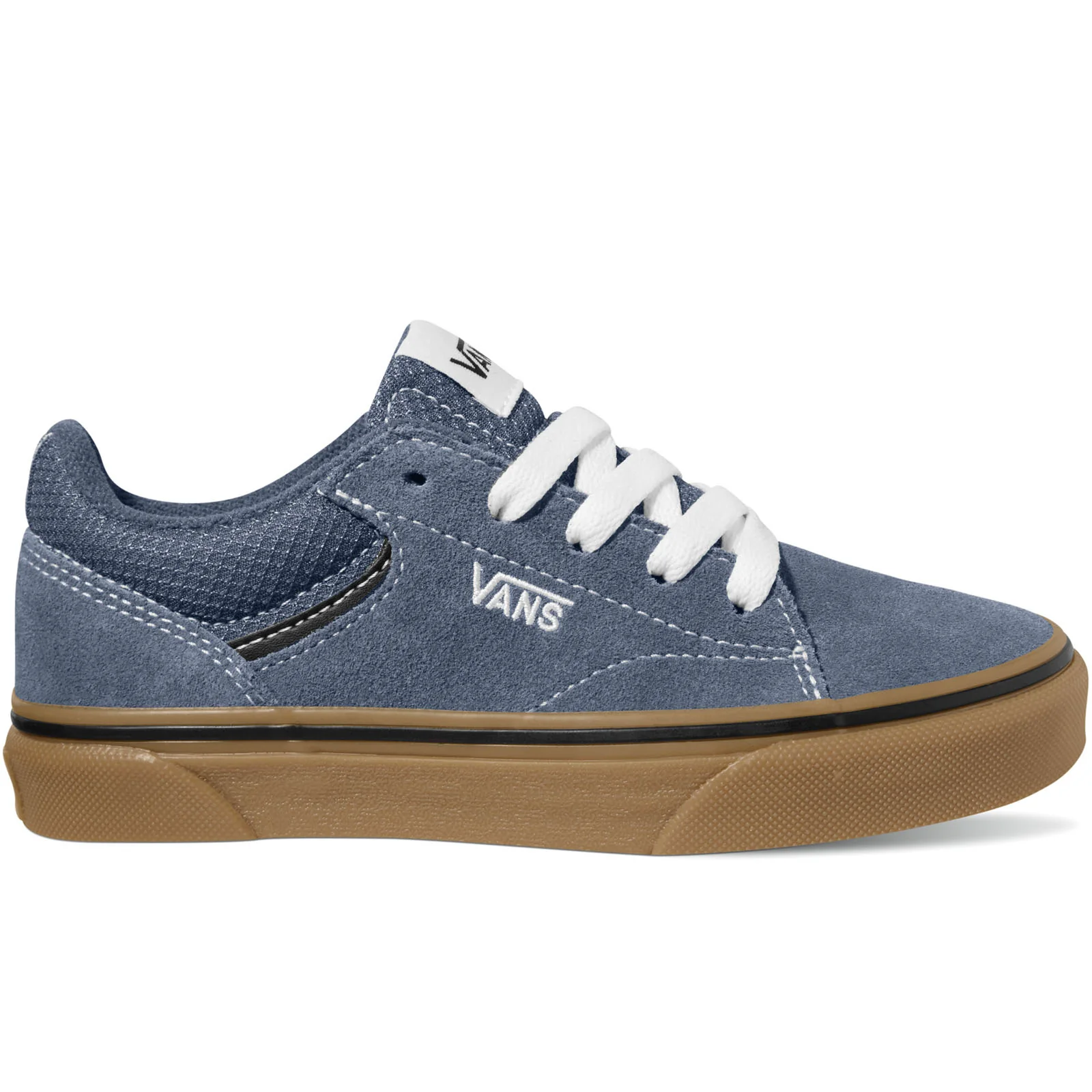 Vans Kids Seldan Low Rise Retro Lace Up Trainers Sneakers Shoes - Image 3