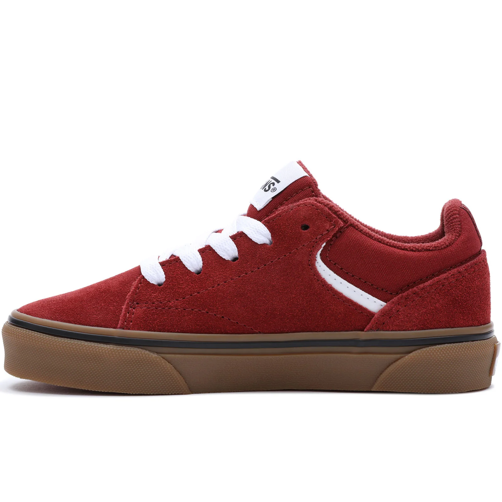 Vans Kids Seldan Low Rise Retro Lace Up Trainers Sneakers Shoes - Image 4