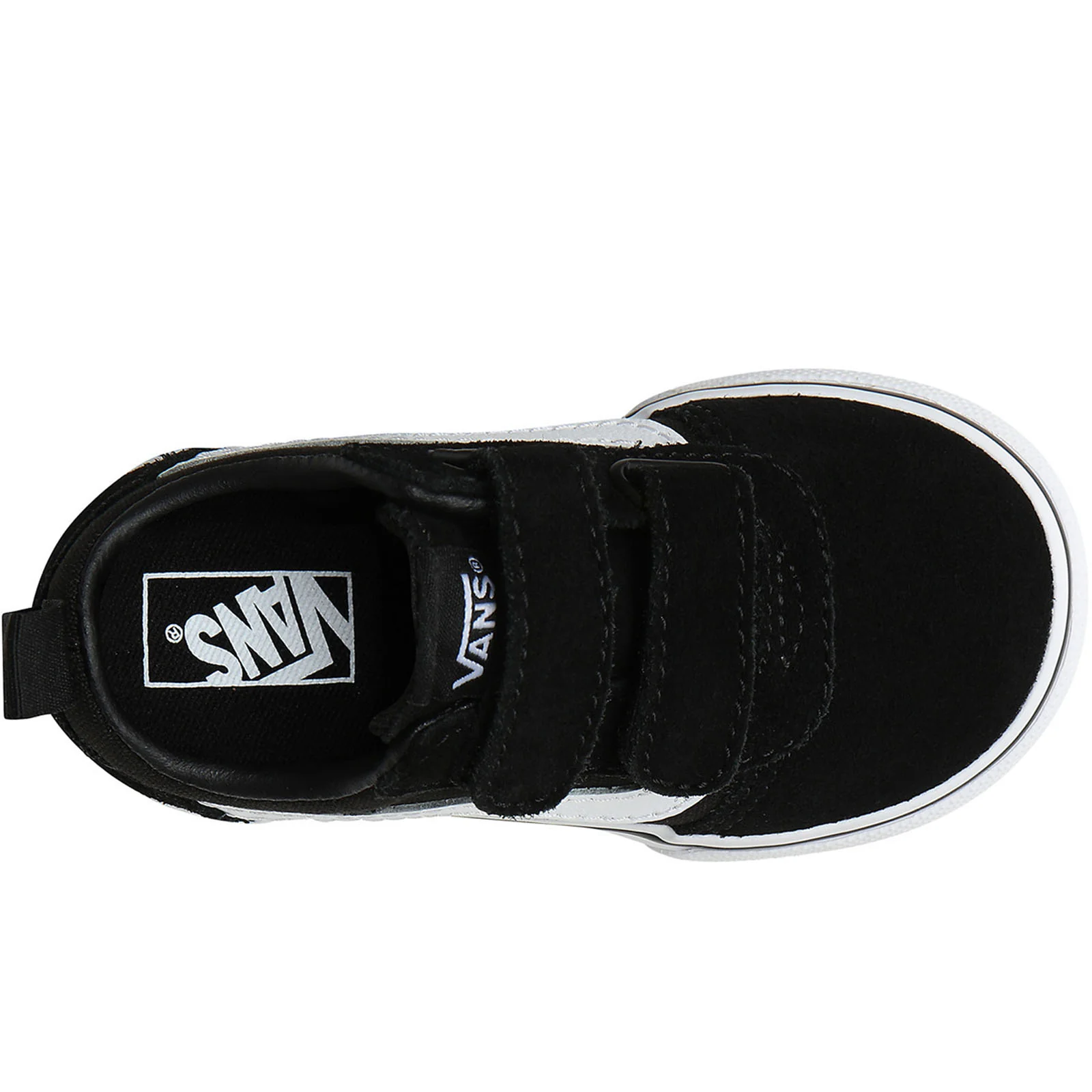Vans Kids Toddlers Infant Ward Low Rise Canvas Trainers - Black - Image 3