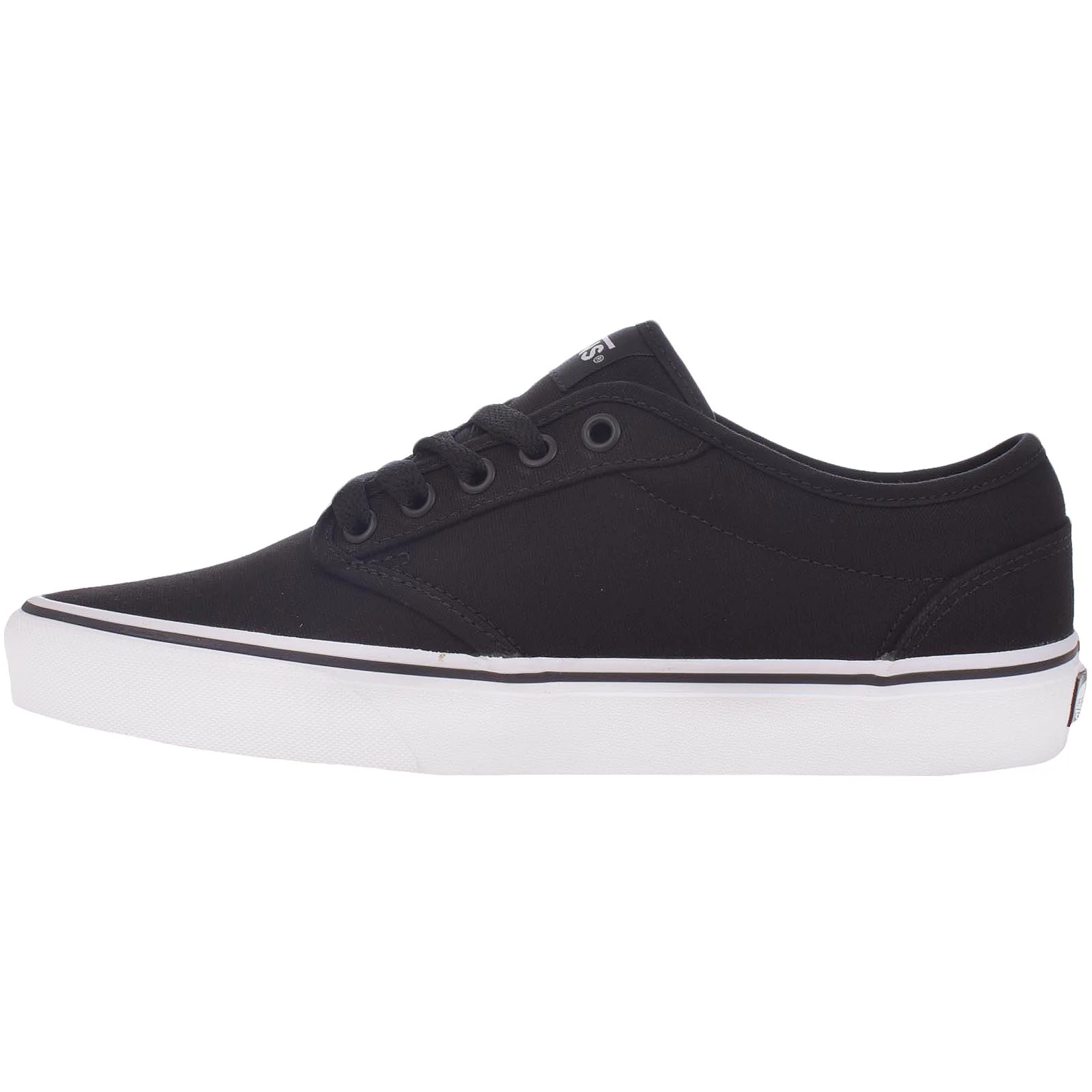 Vans Mens Atwood Canvas Trainers - Black/White - Image 2