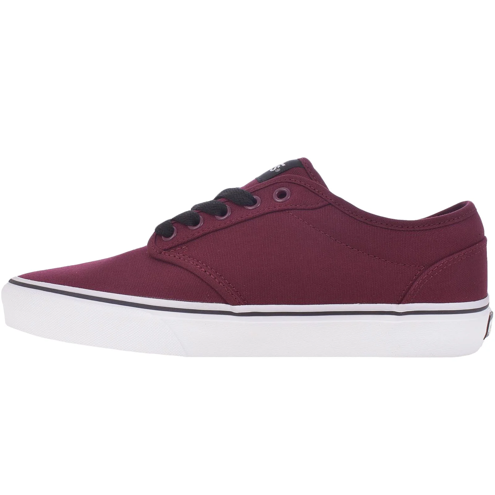 Vans Mens Atwood Canvas Trainers - Oxblood/White - Image 2