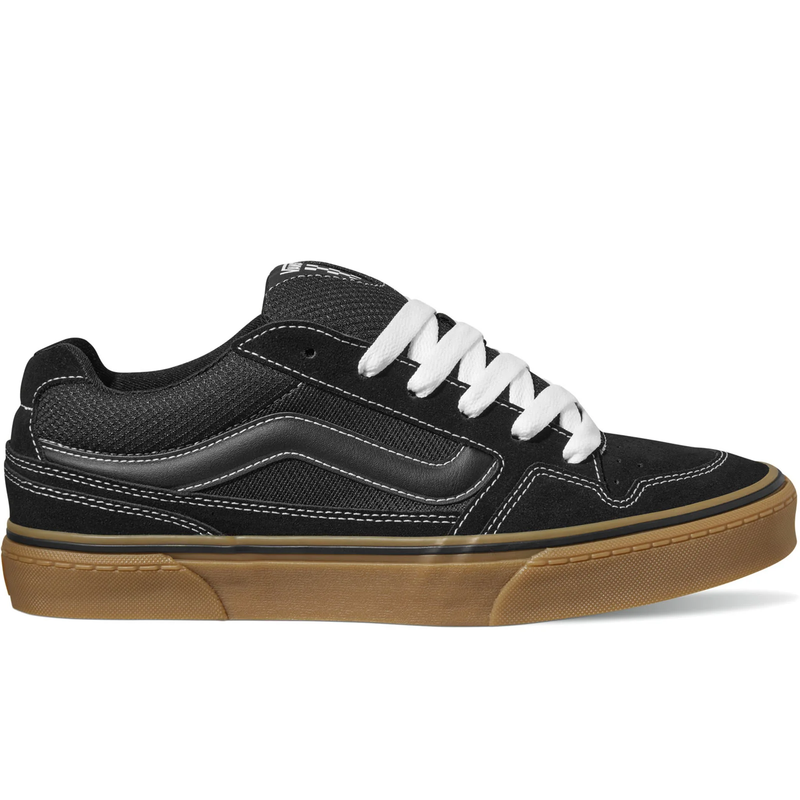 Vans Mens Caldrone Low Rise Lace Up Suede Trainers Shoes - Image 4