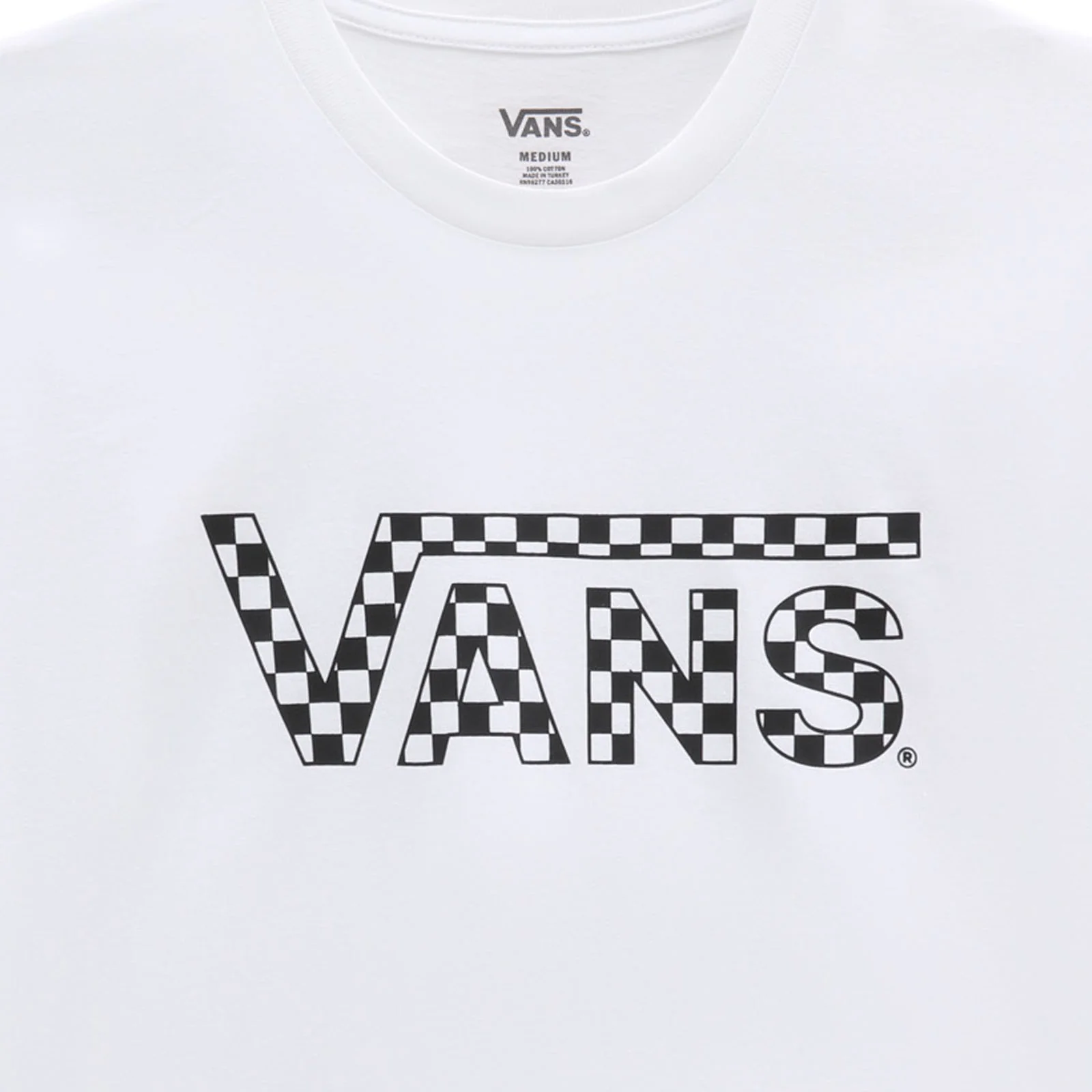 Vans Mens Checkered Short Sleeve Cotton T-Shirt - Image 7