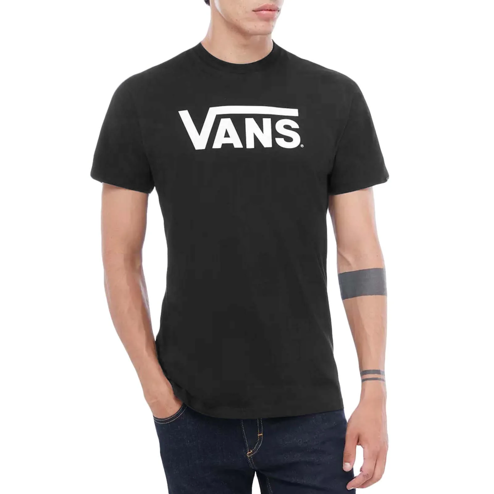 Vans Mens Classic Cotton T-Shirt - Black/White