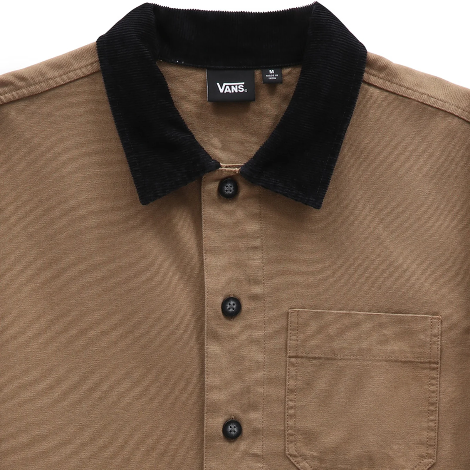Vans Mens Factory Chore Buttoned Long Sleeve Utility Jacket - India Ink - Image 2